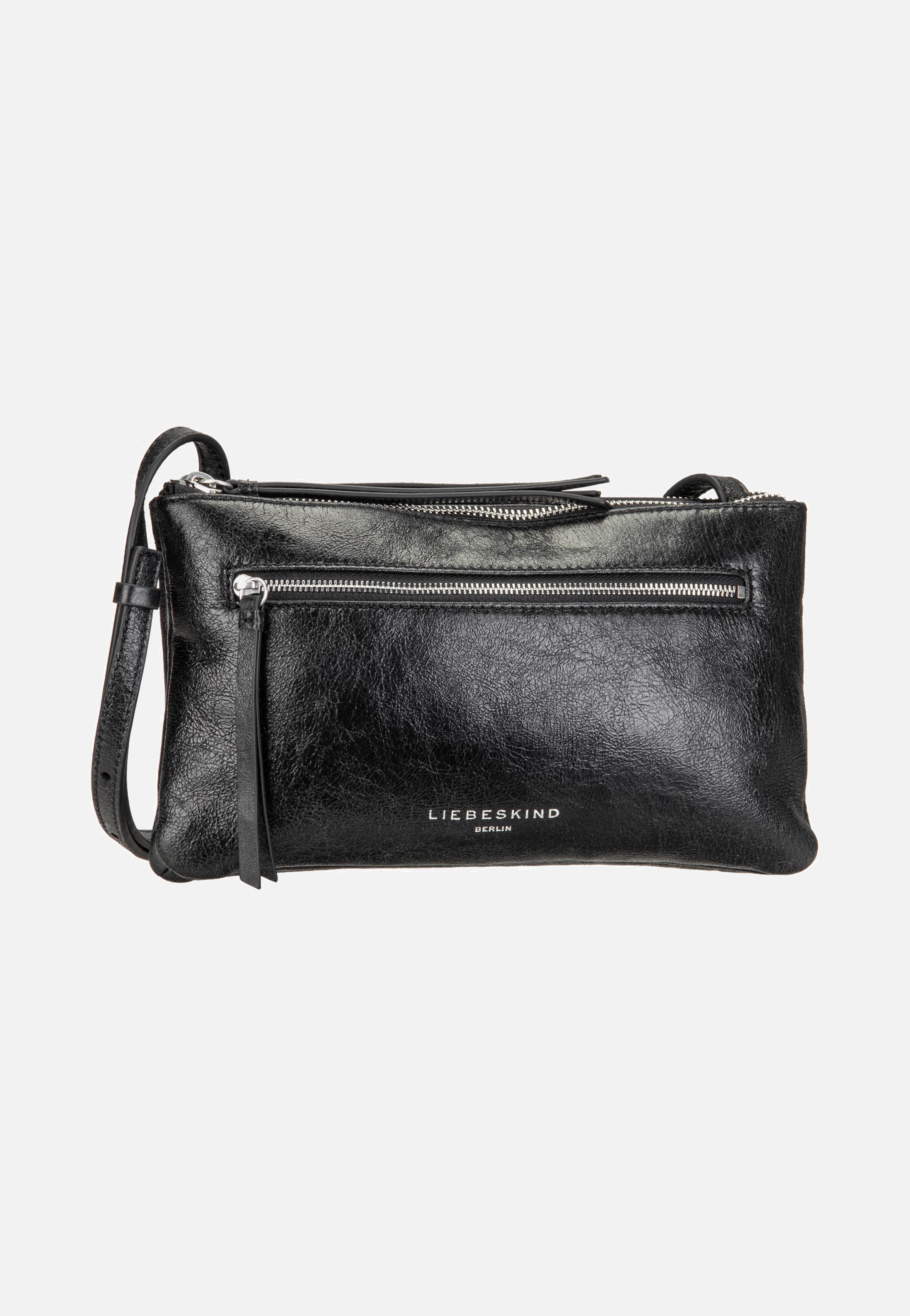 Liebeskind Berlin Zena Crossbody S Double Lamb Crunch Black Crossbody Bag