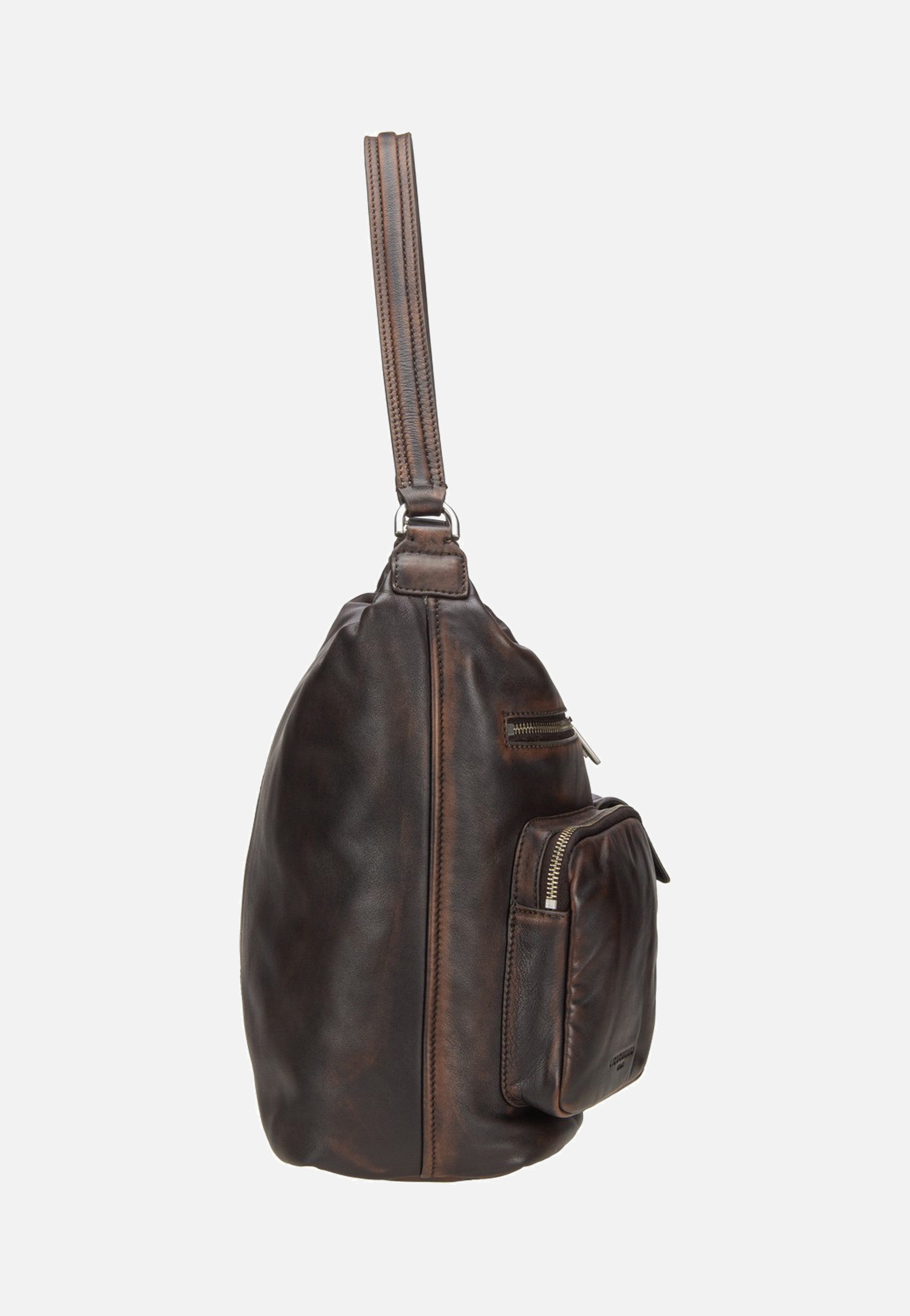 Liebeskind Berlin Andrea Hobo M Lamb Snowcem Roasted Coconut Hobo Bag