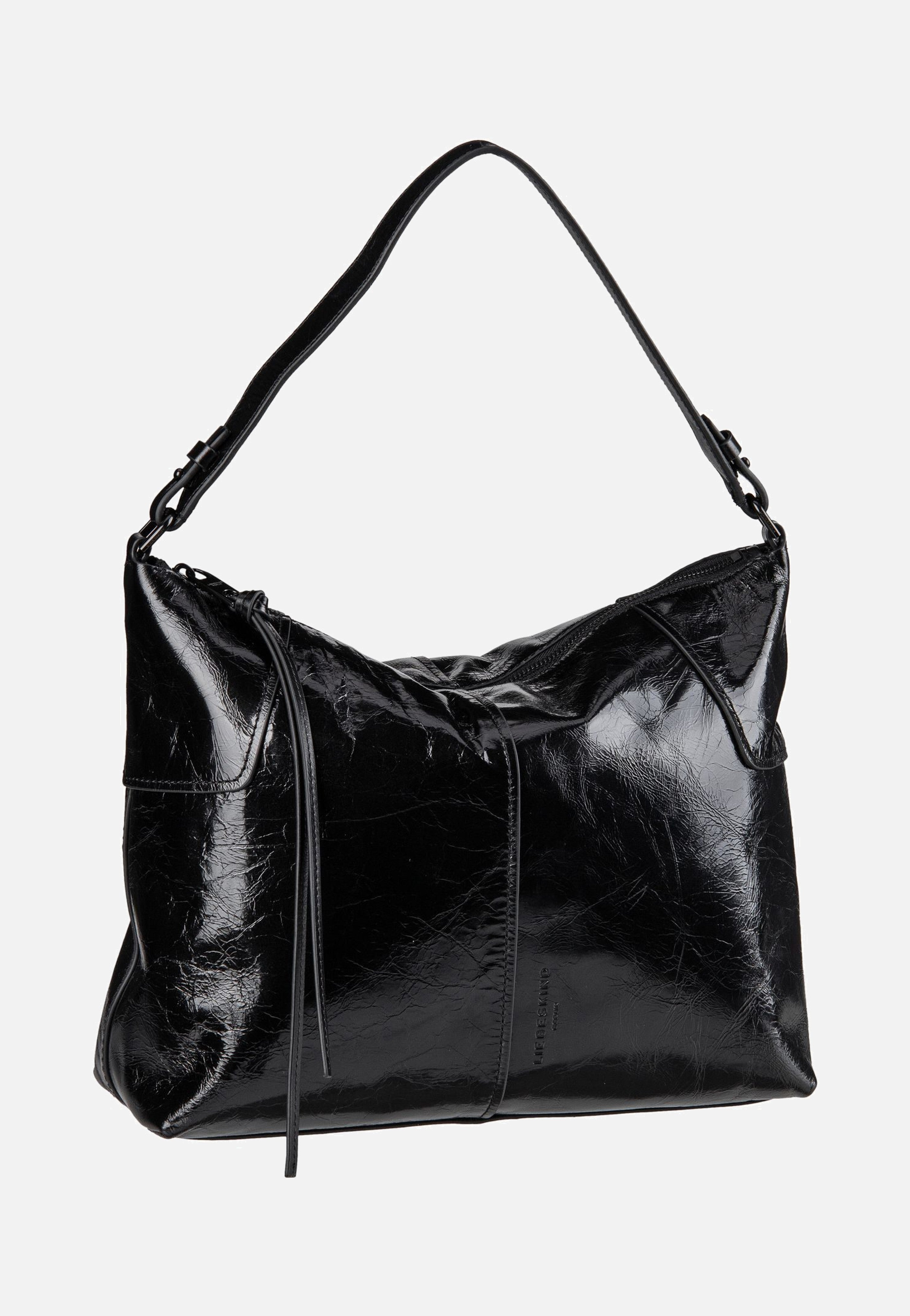 Liebeskind Berlin Mila Lack M 2165110 Black Hobo Bag