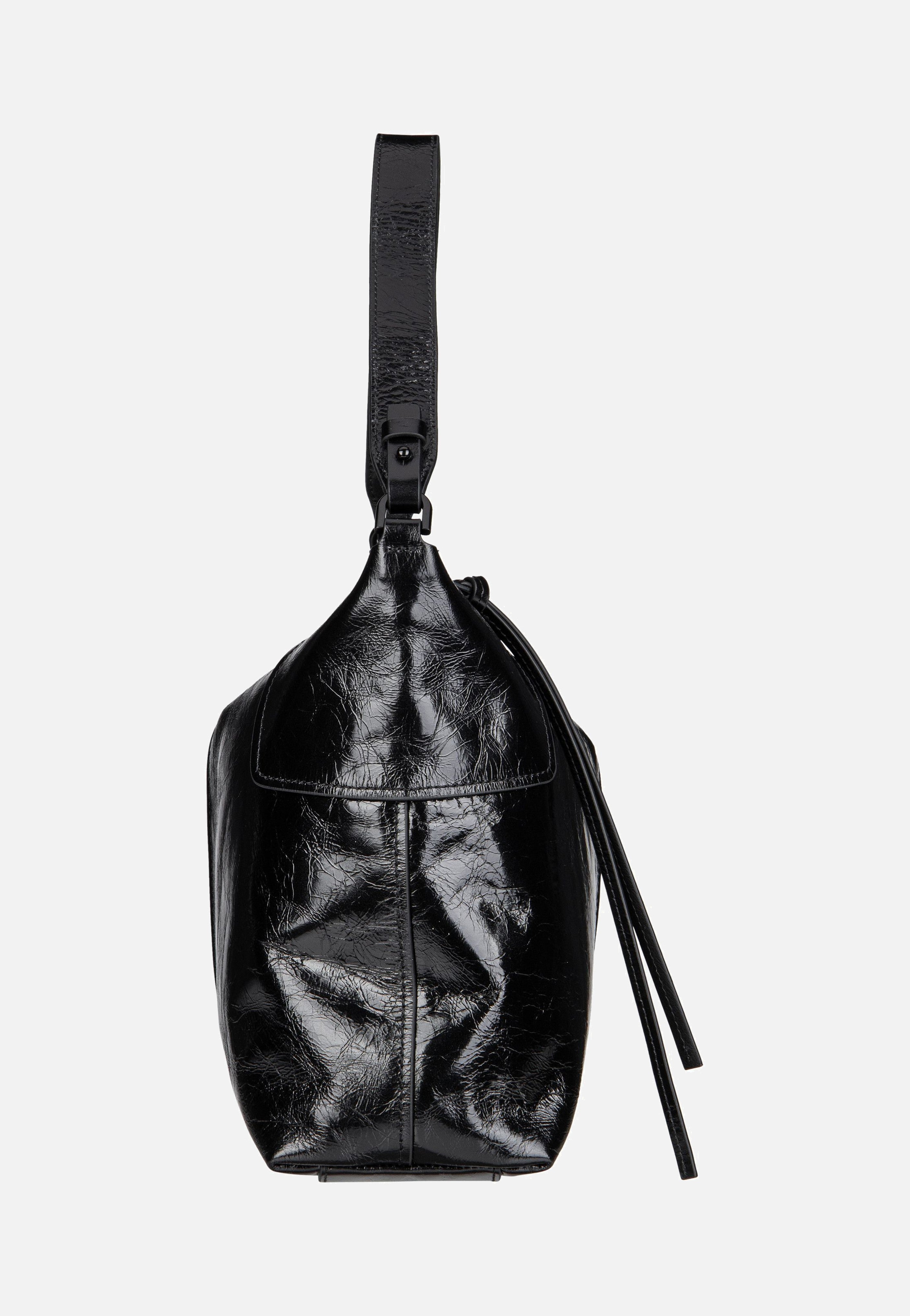 Liebeskind Berlin Mila Lack M 2165110 Black Hobo Bag