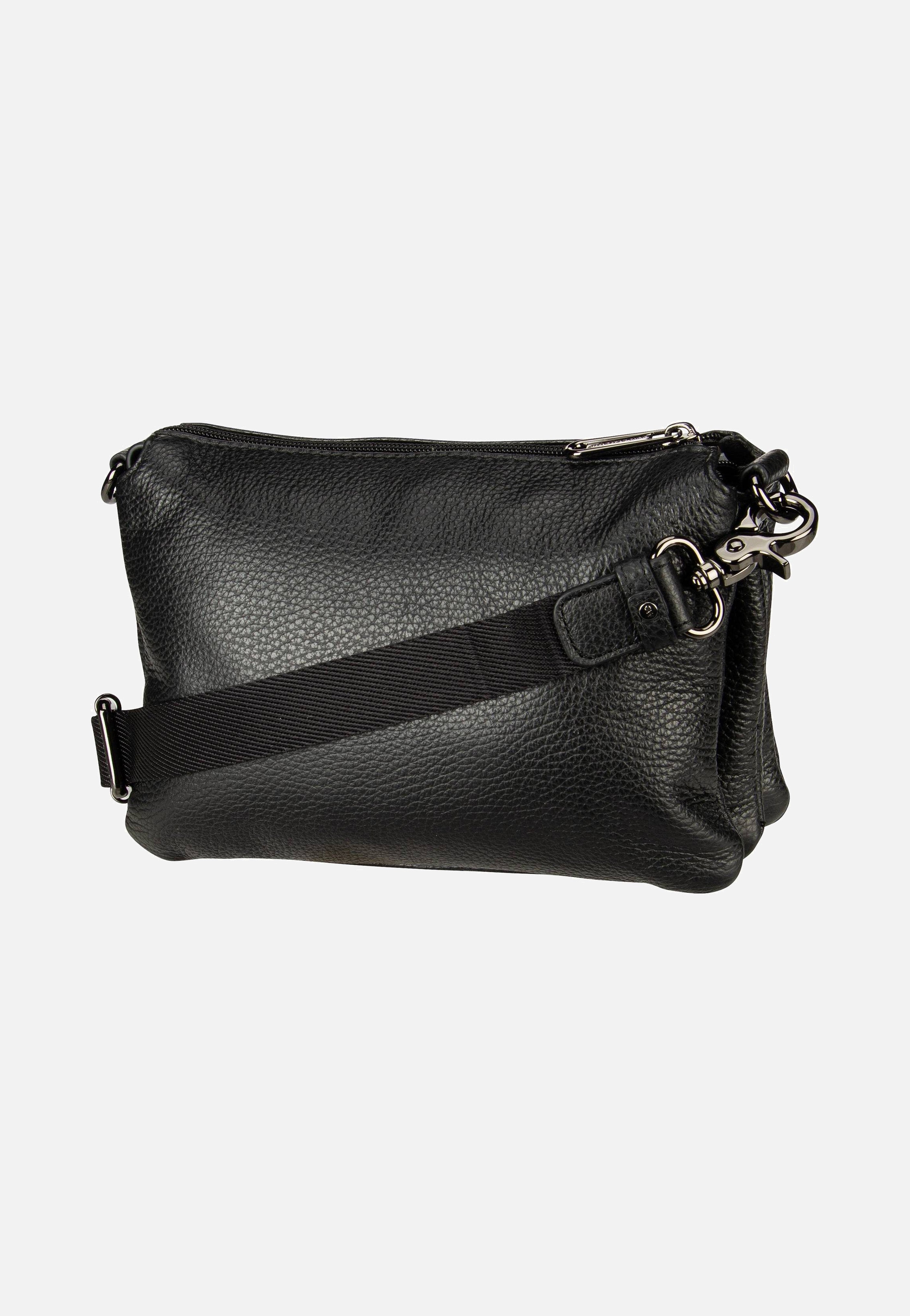 Mandarina Duck Mellow Leather Pochette FZT82 Nero Umhängetasche