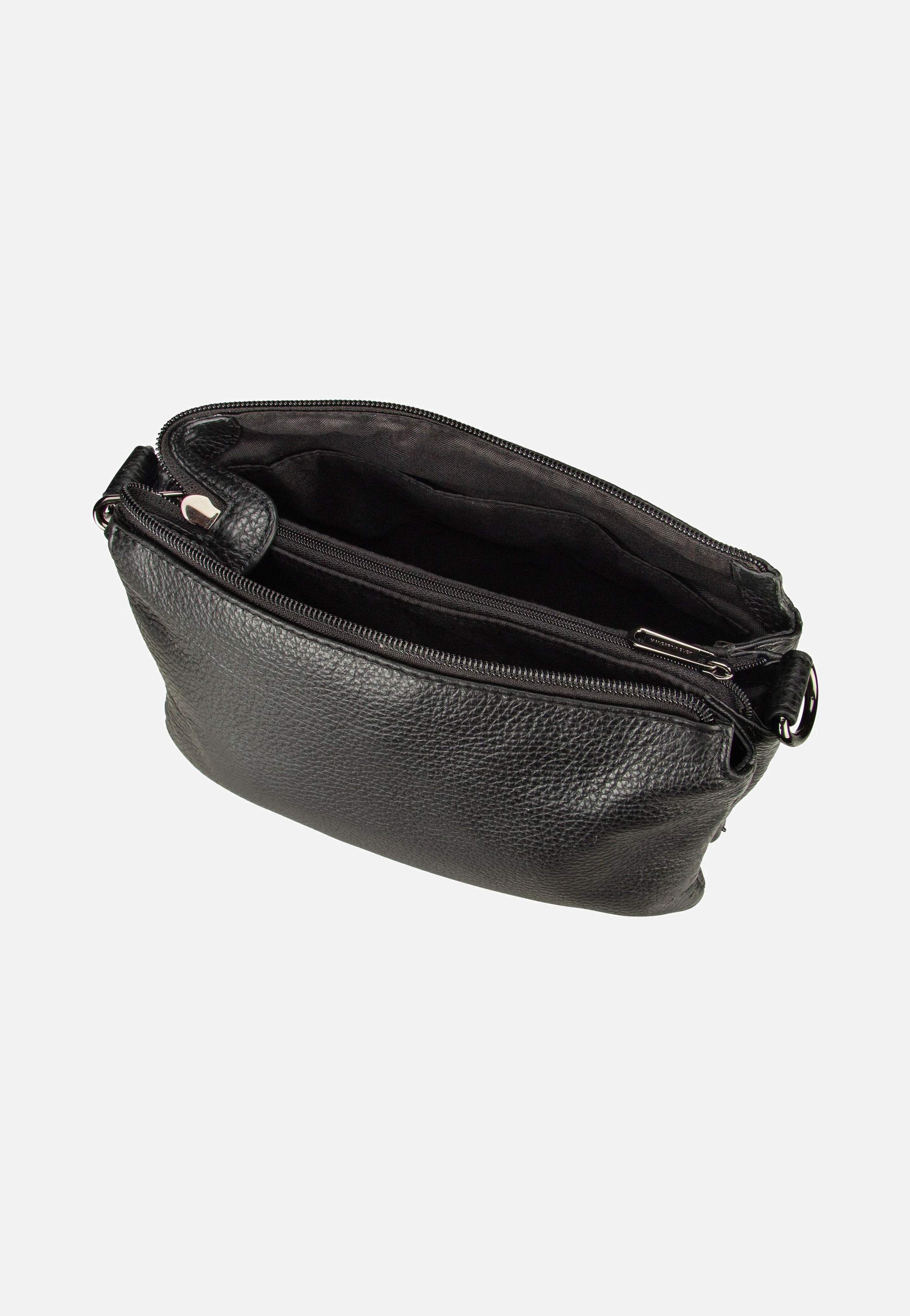 Mandarina Duck Mellow Leather Pochette FZT82 Nero Umhängetasche