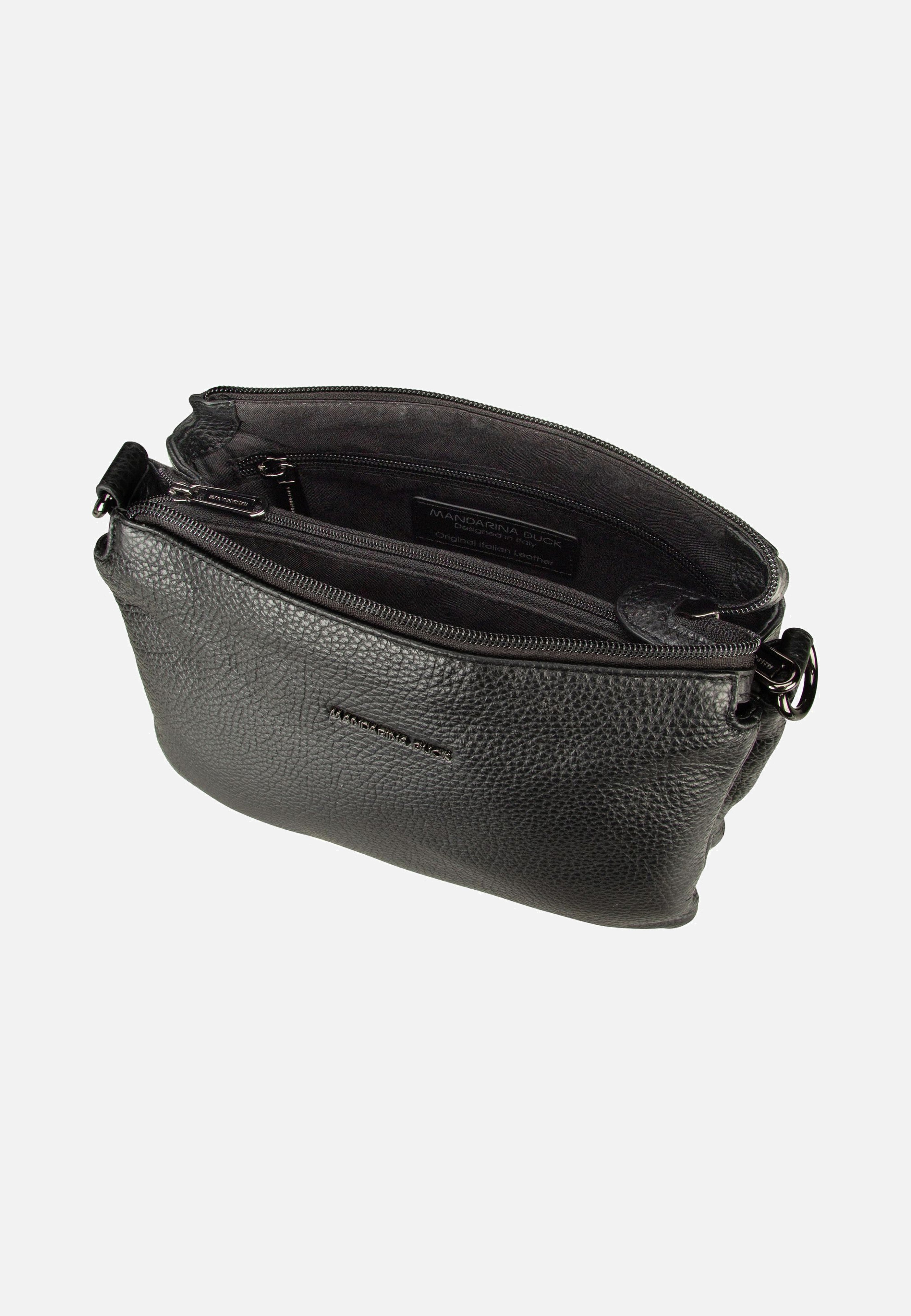 Mandarina Duck Mellow Leather Pochette FZT82 Nero Umhängetasche