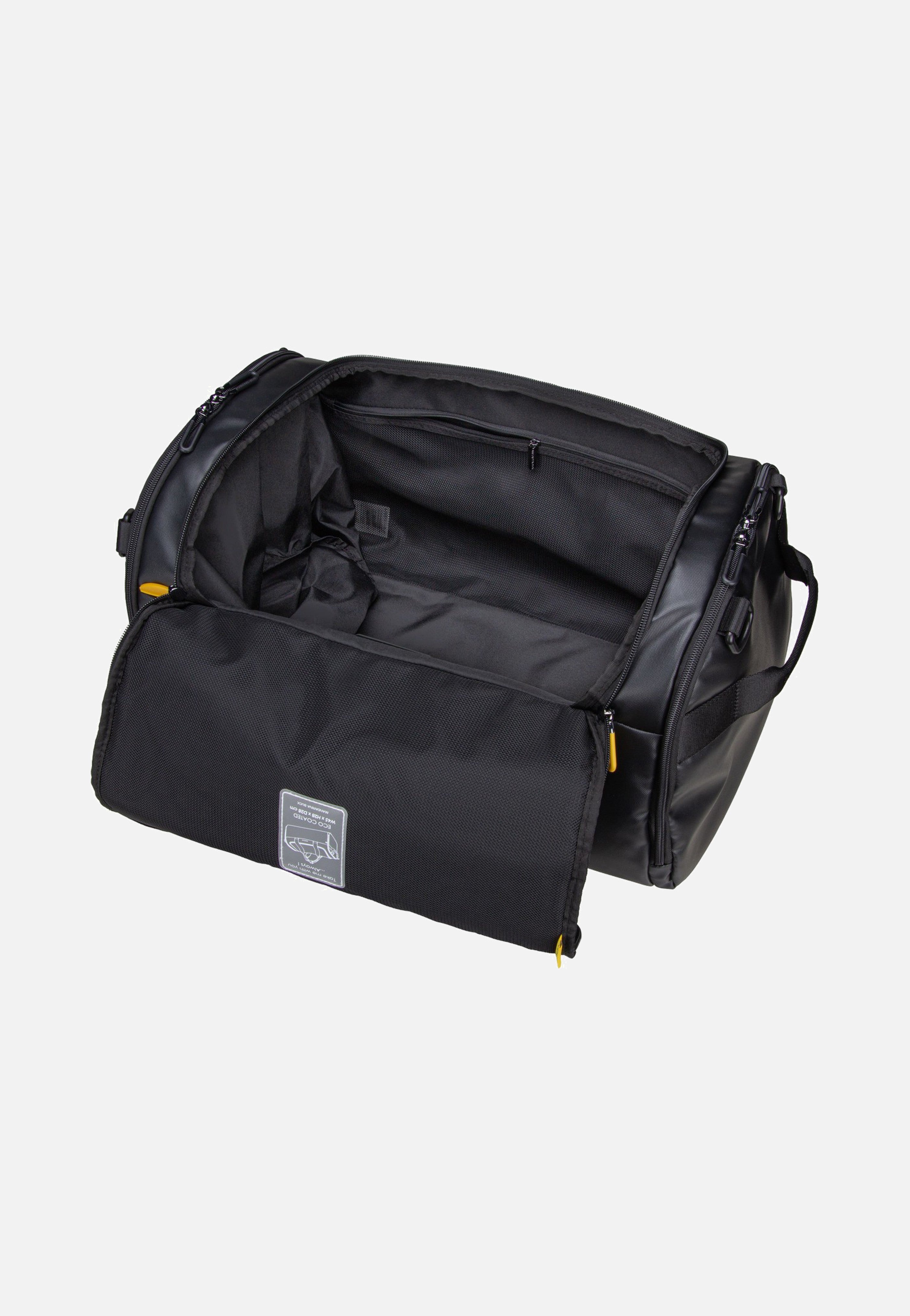 Mandarina Duck Eco Coated Duffle Black Dufflebag