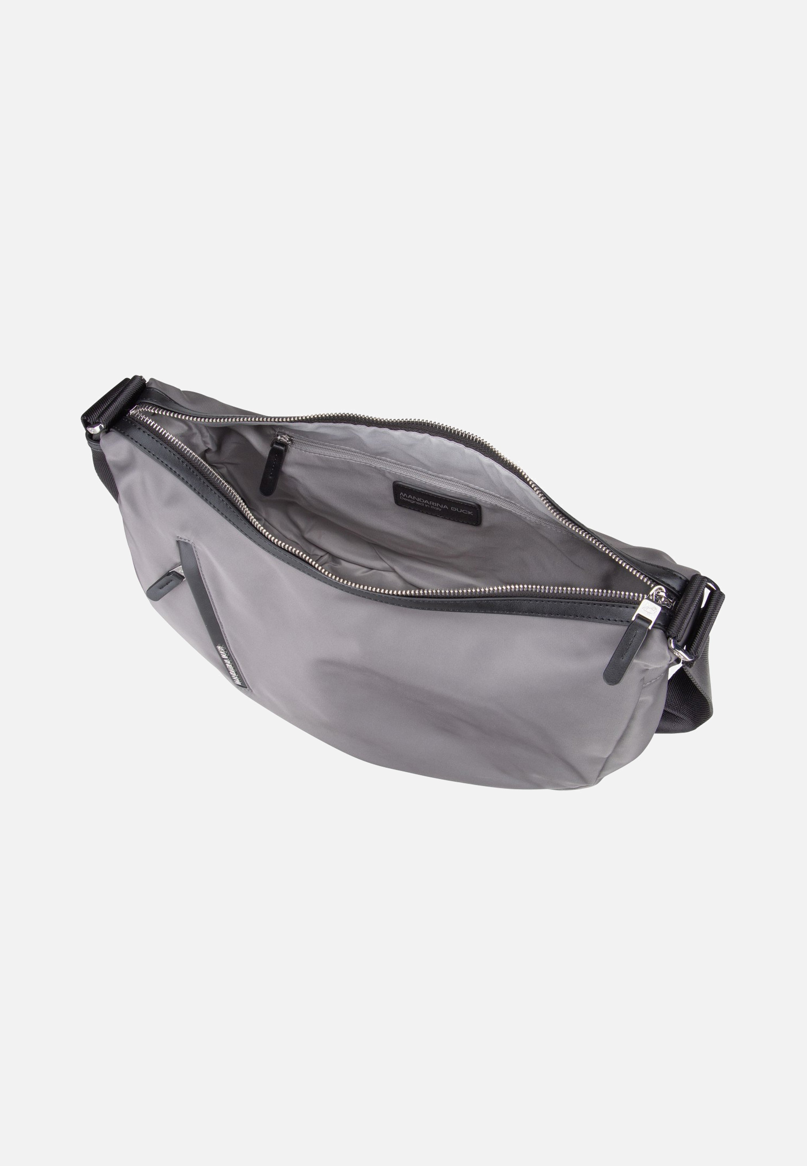 Mandarina Duck Hunter Medium VCT46 Smoked Pearl Hobo Bag