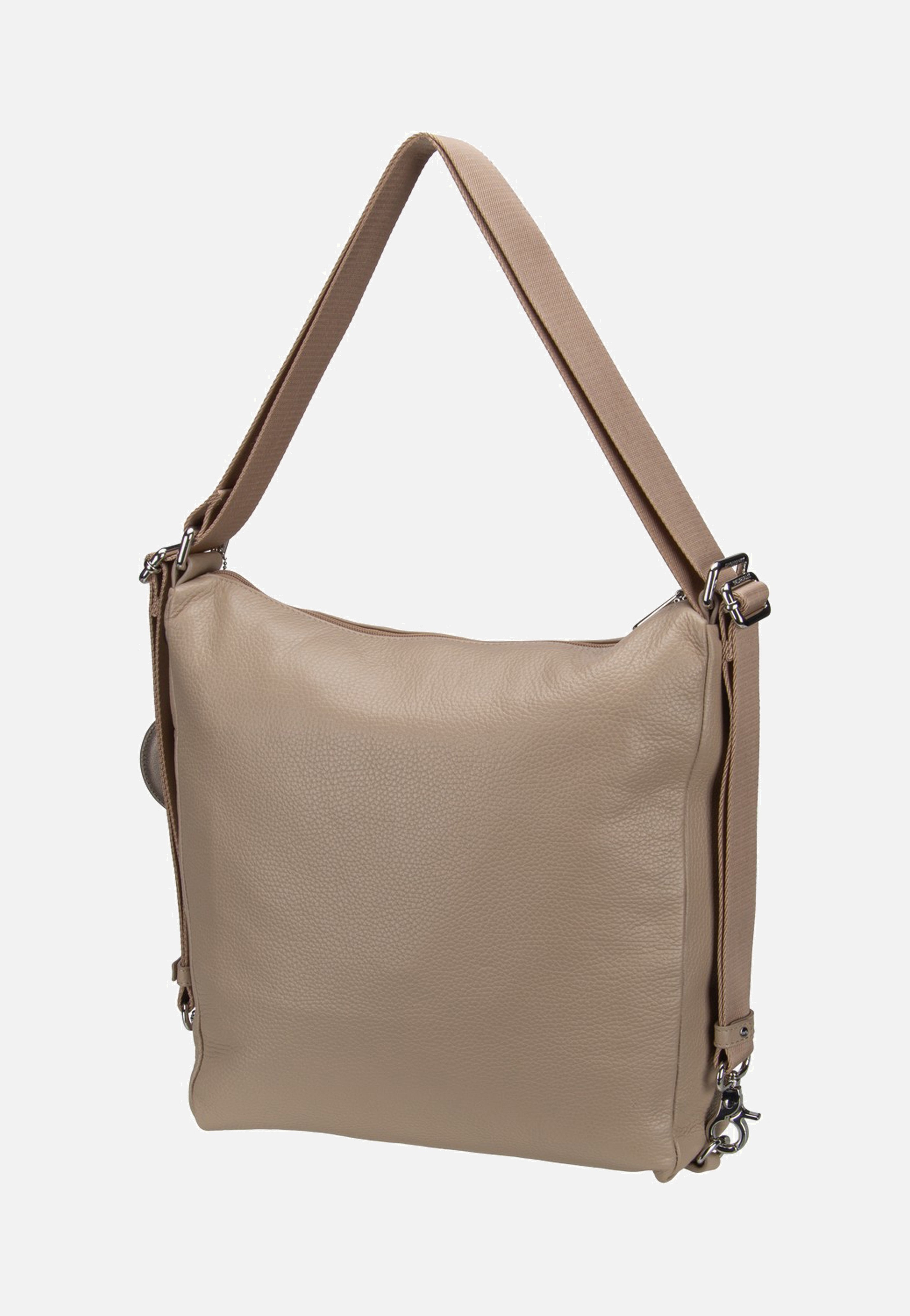 Mandarina Duck Mellow Leather Hobo FZT72 Warm Taupe Rucksack