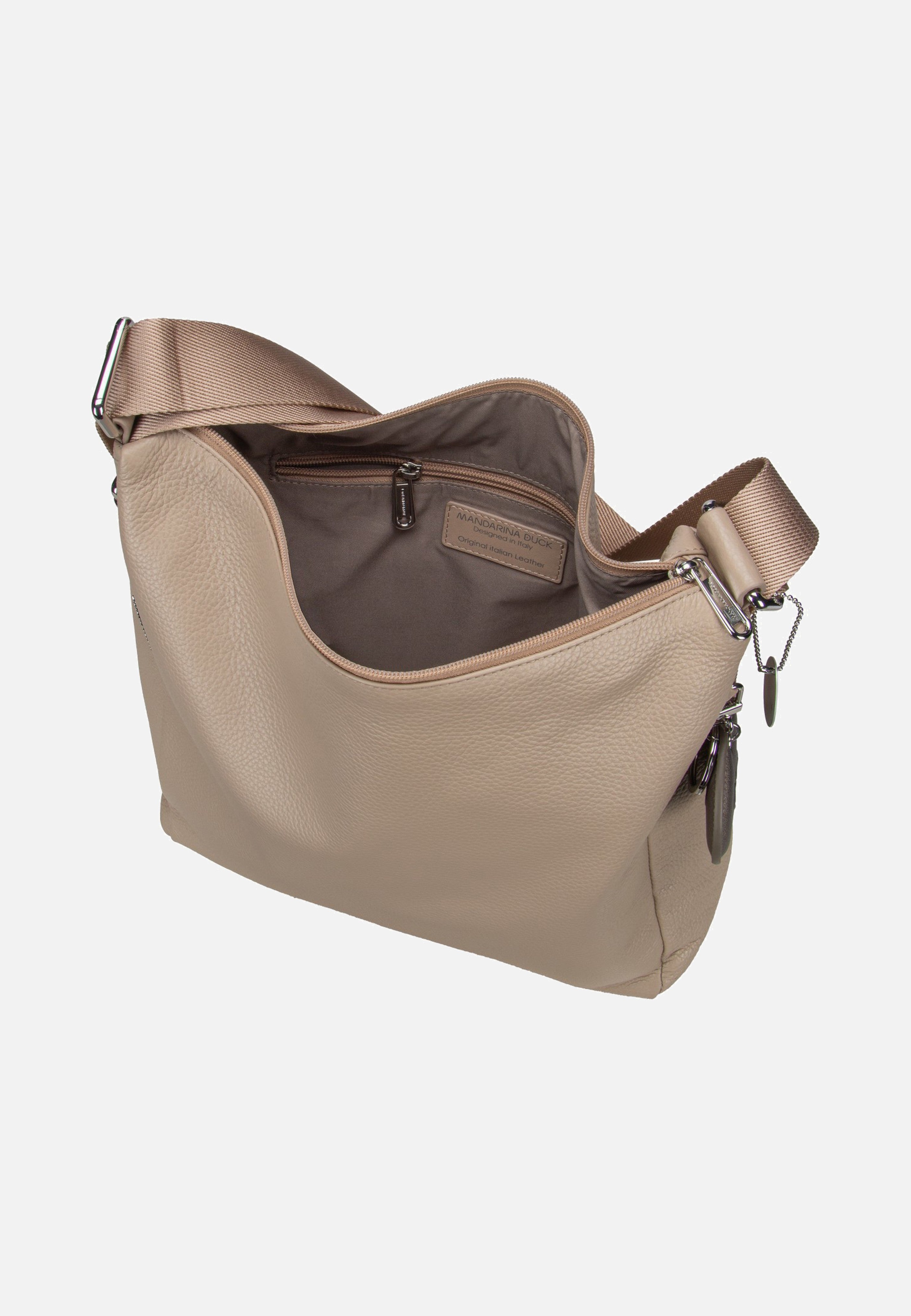 Mandarina Duck Mellow Leather Hobo FZT72 Warm Taupe Rucksack