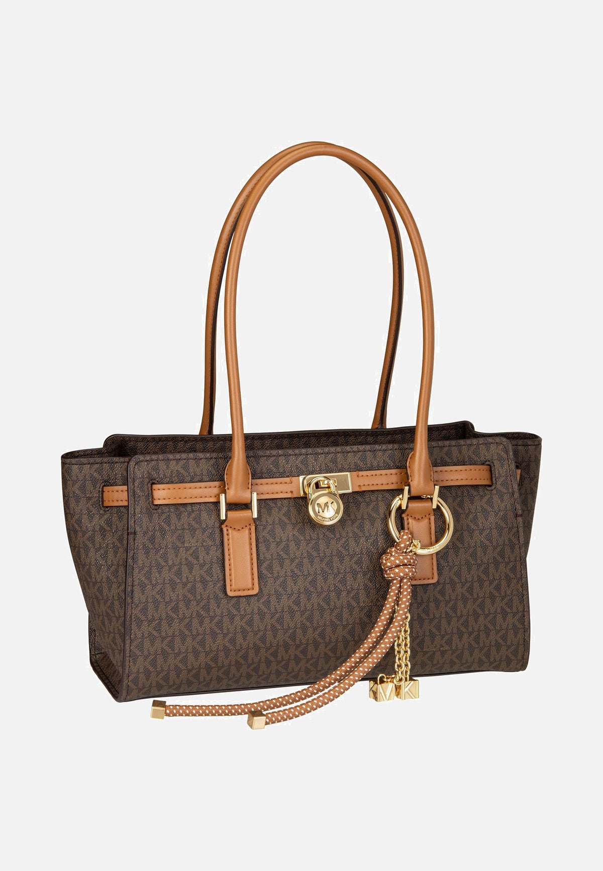 Michael Kors Hamilton SM EW Shoulder Tote MK SIG Brown/Acorn Schultertasche