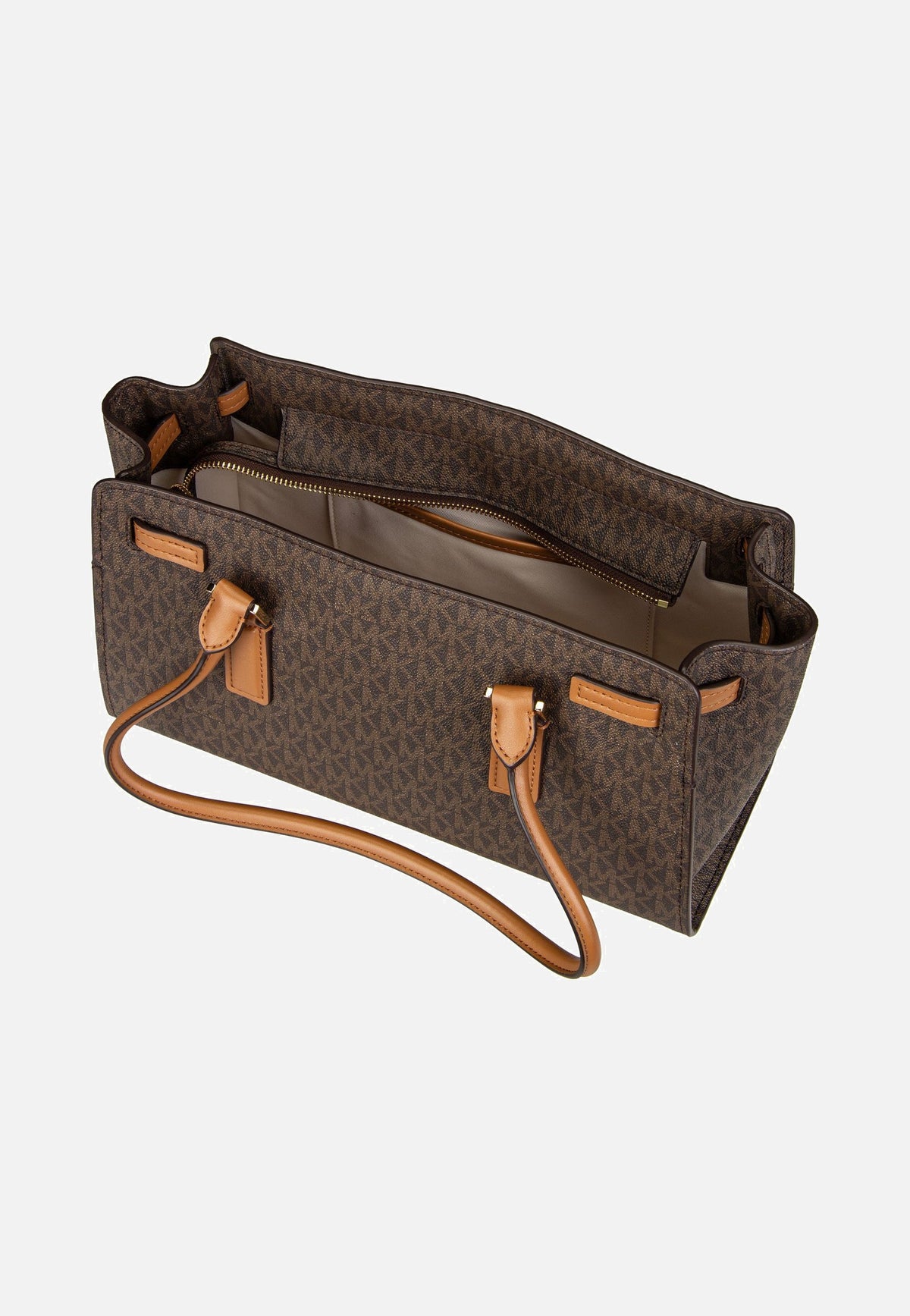 Michael Kors Hamilton SM EW Shoulder Tote MK SIG Brown/Acorn Schultertasche