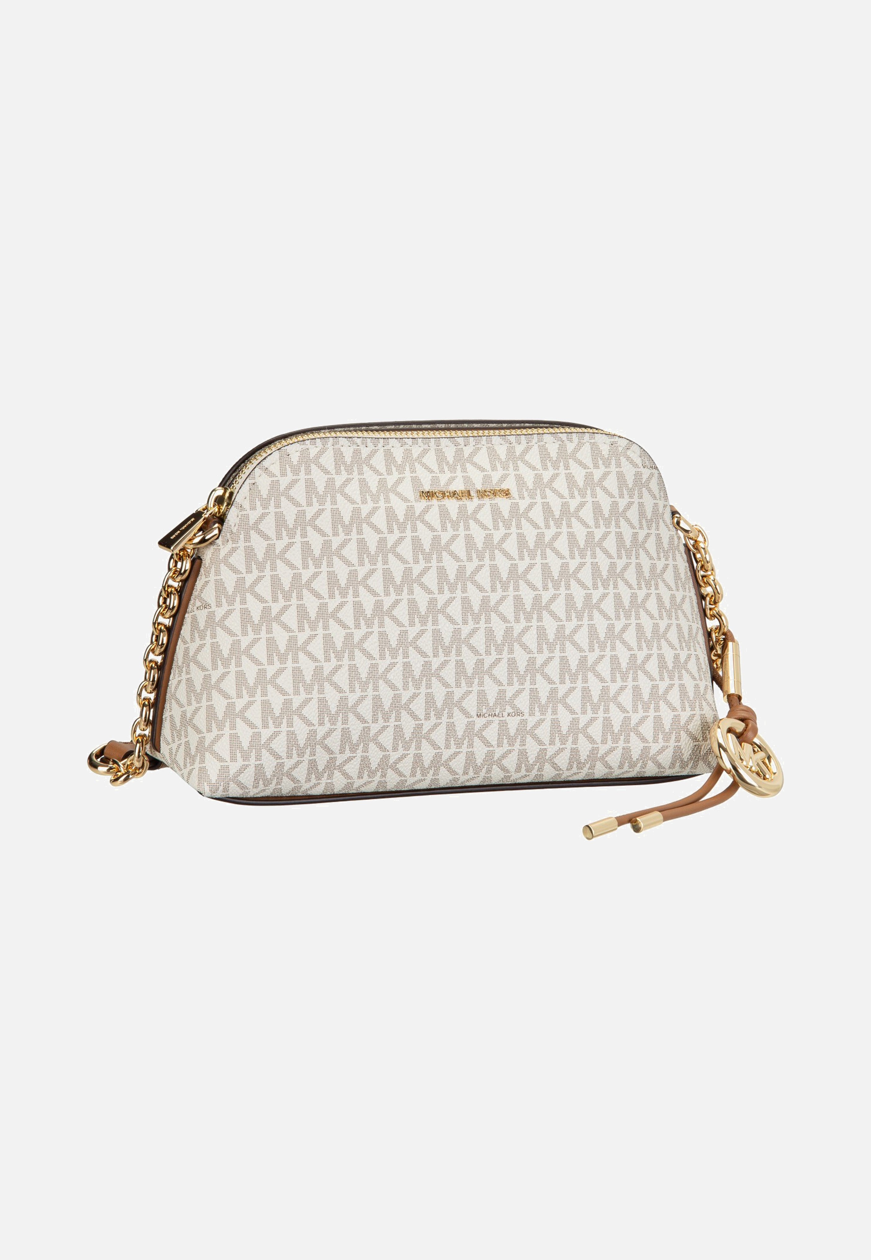 Michael Kors Freddie Small Dome Chn Xbody Vanilla/Acorn Crossbody Bag
