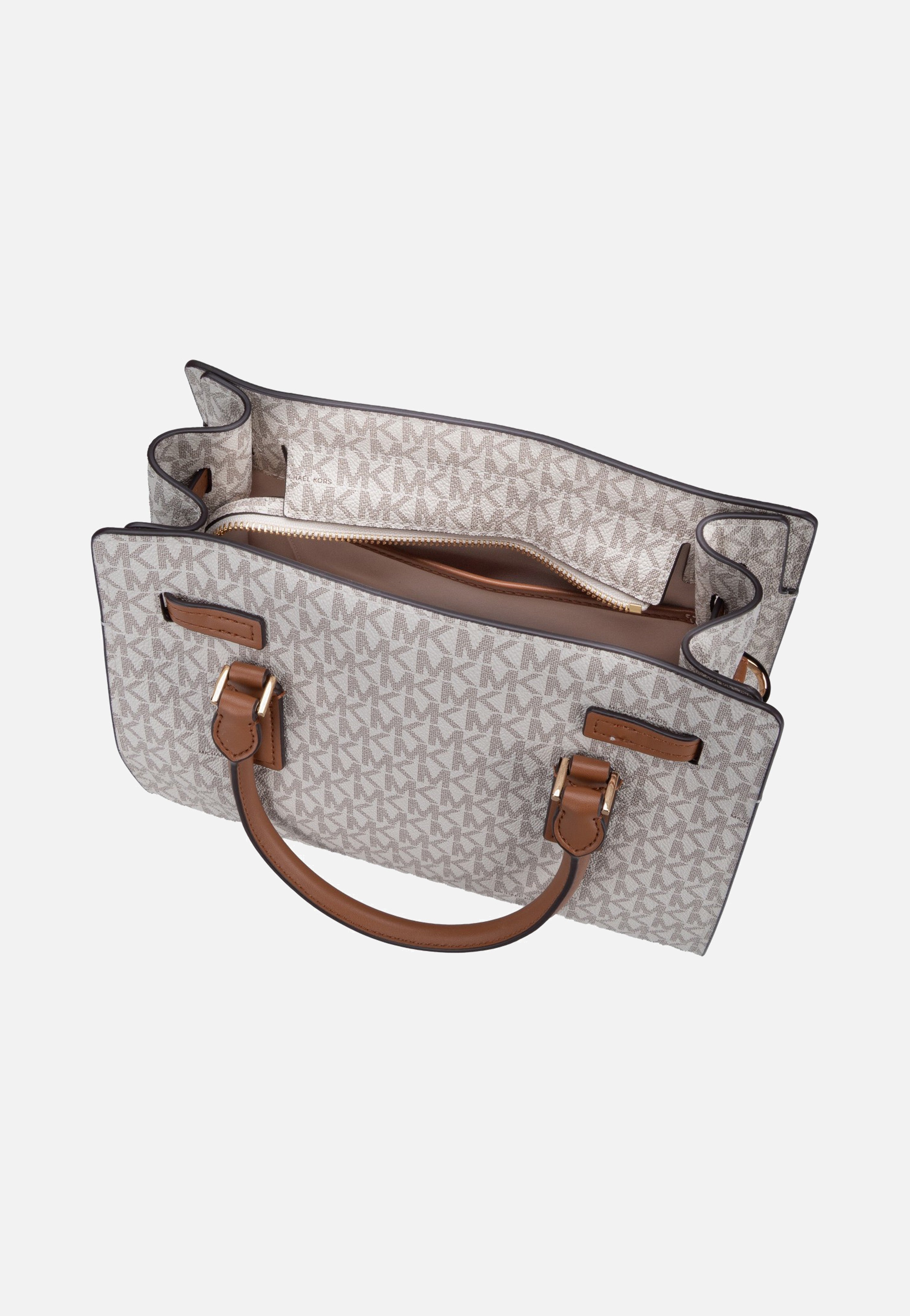 Michael Kors Hamilton Moderne SM Satchel Vanilla/Acorn Satchel