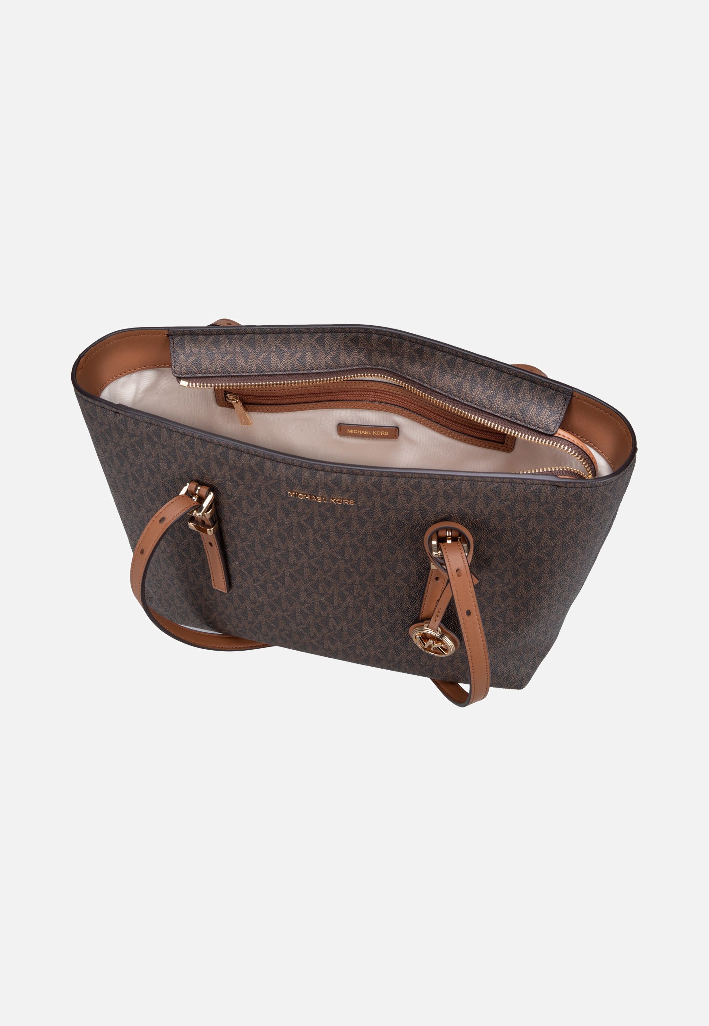 Michael Kors Quinn MD Ew Tz Tote Brown/Acorn Shopper
