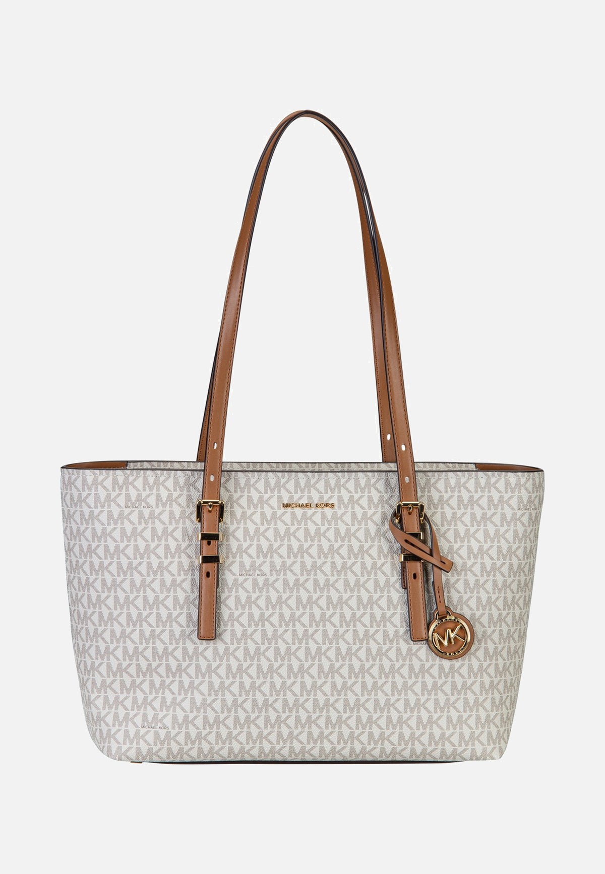 Michael Kors Quinn MD Ew Tz Tote Vanilla/Acorn Shopper