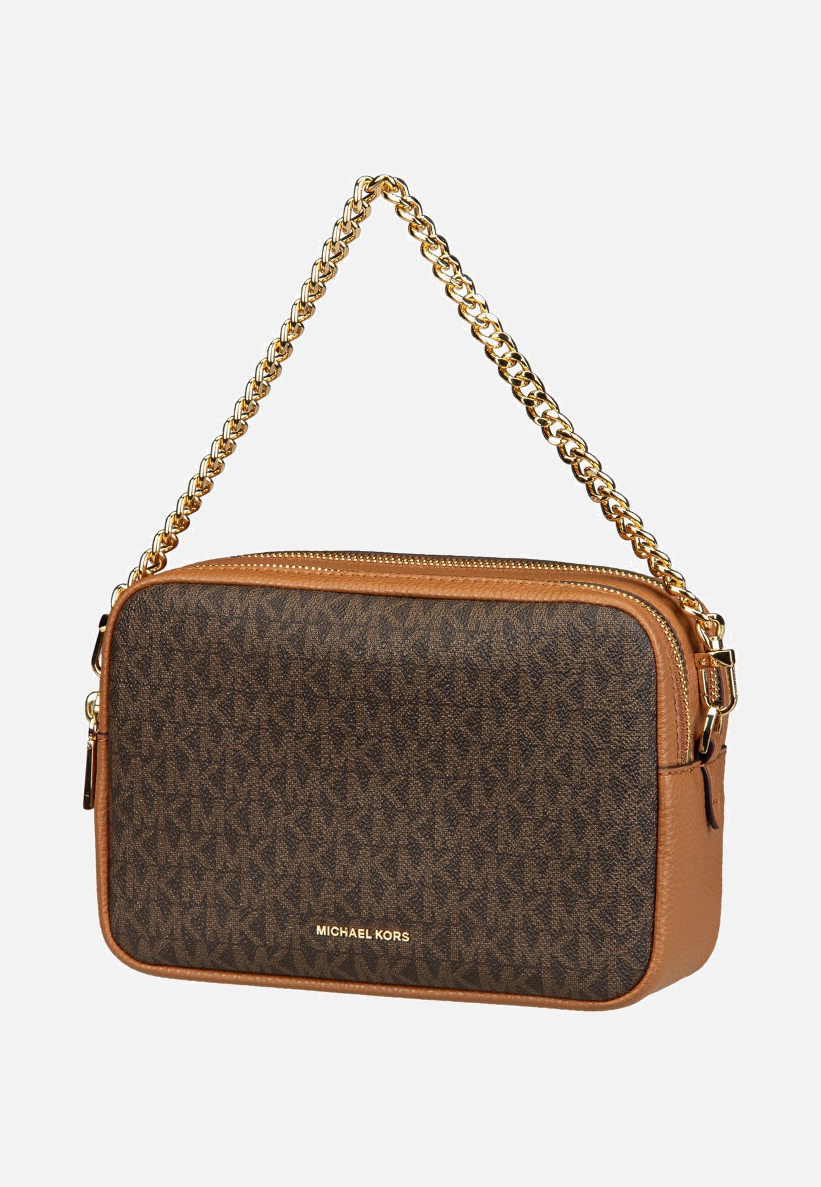 Michael Kors Bryant MD Double Zip Chain Cam Brown/Acorn Umhängetasche