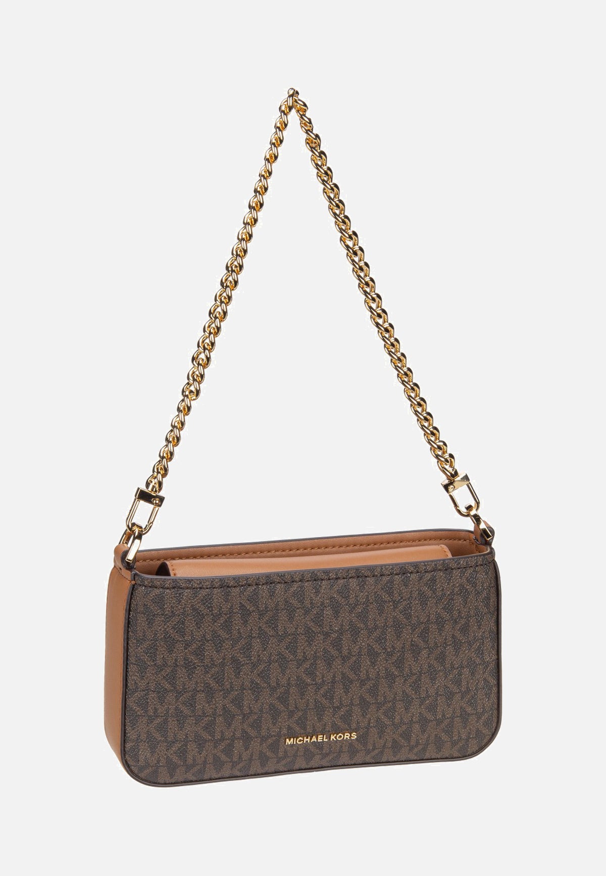 Michael Kors Bryant SM Conv Xbody Pouchette Brown/Acorn Abendtasche