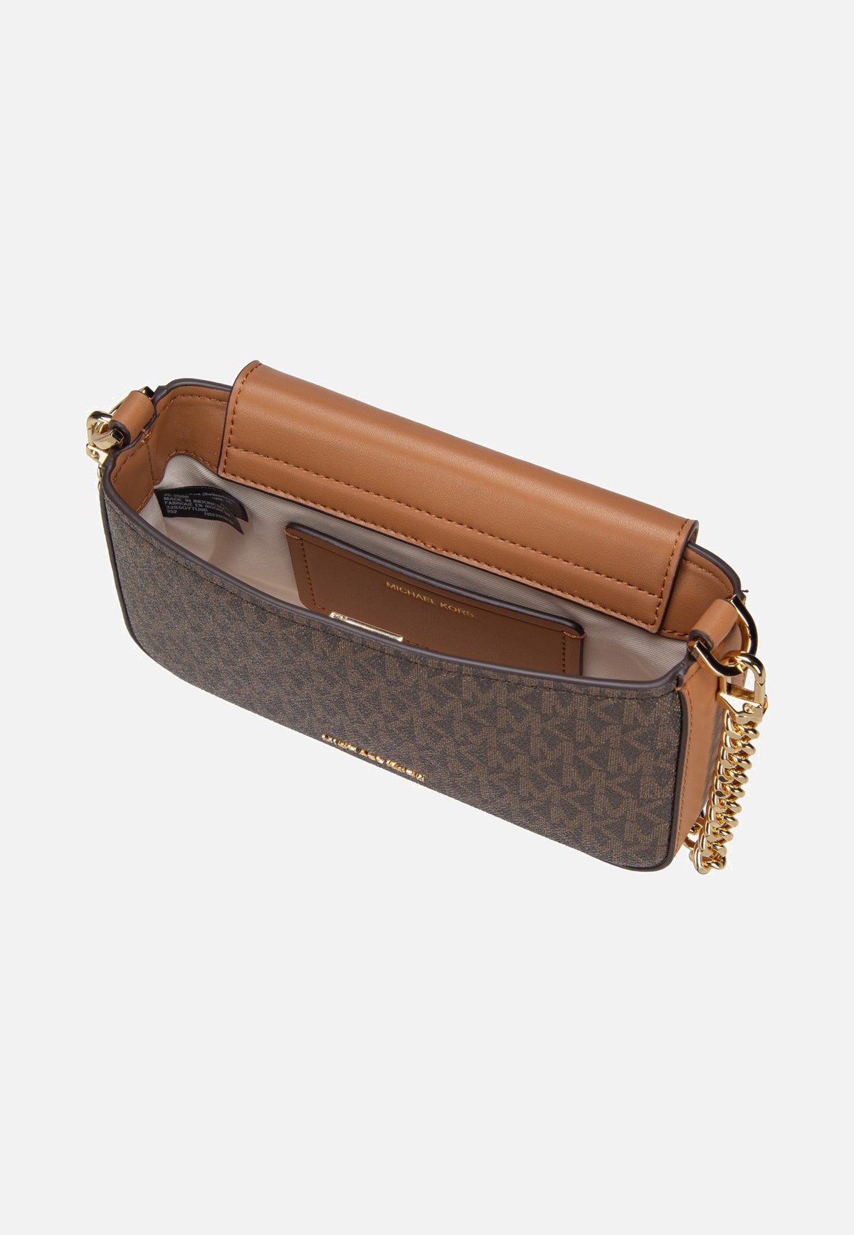 Michael Kors Bryant SM Conv Xbody Pouchette Brown/Acorn Abendtasche