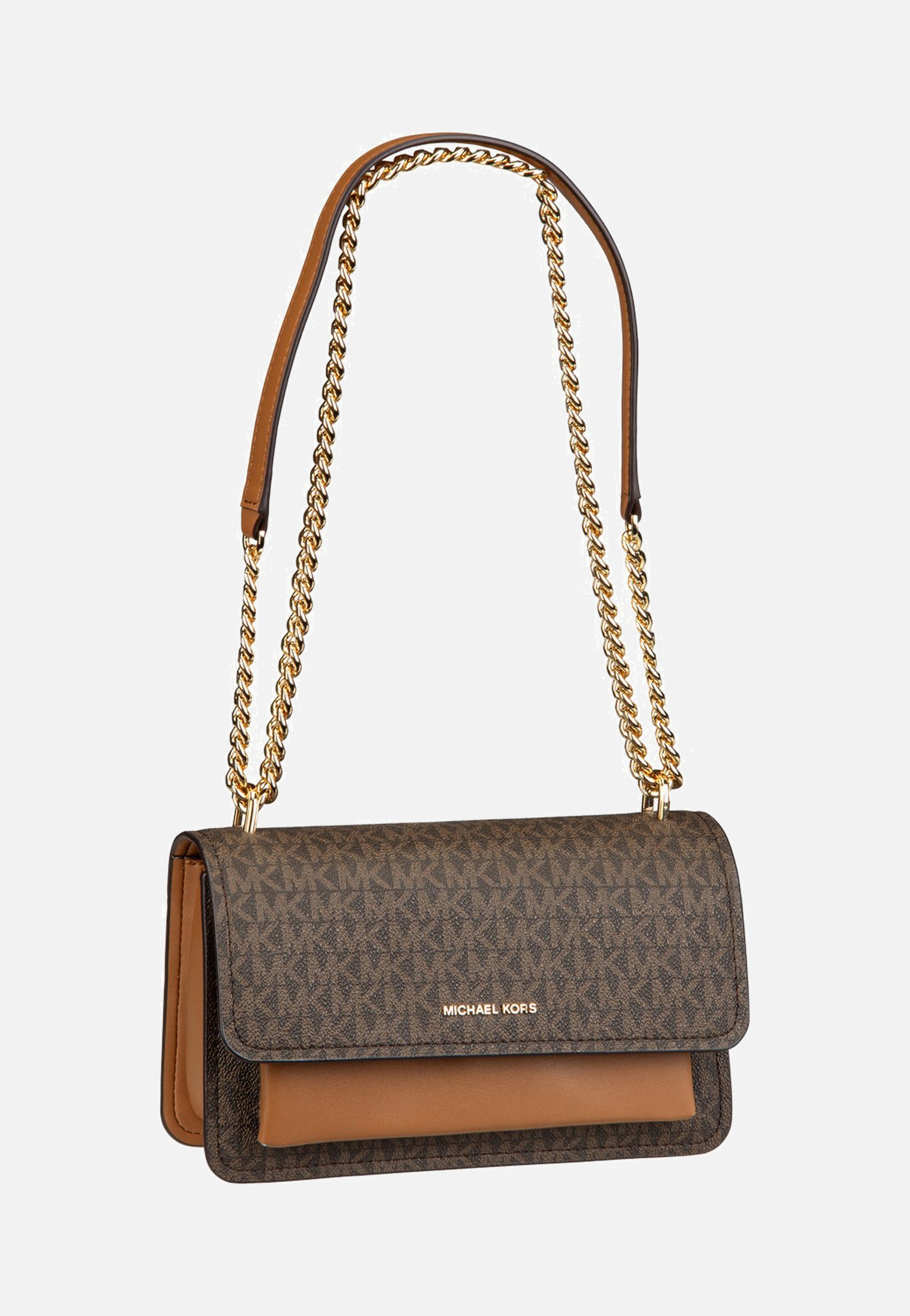 Michael Kors Claire LG Shoulder MK Sig Brown/Acorn Schultertasche