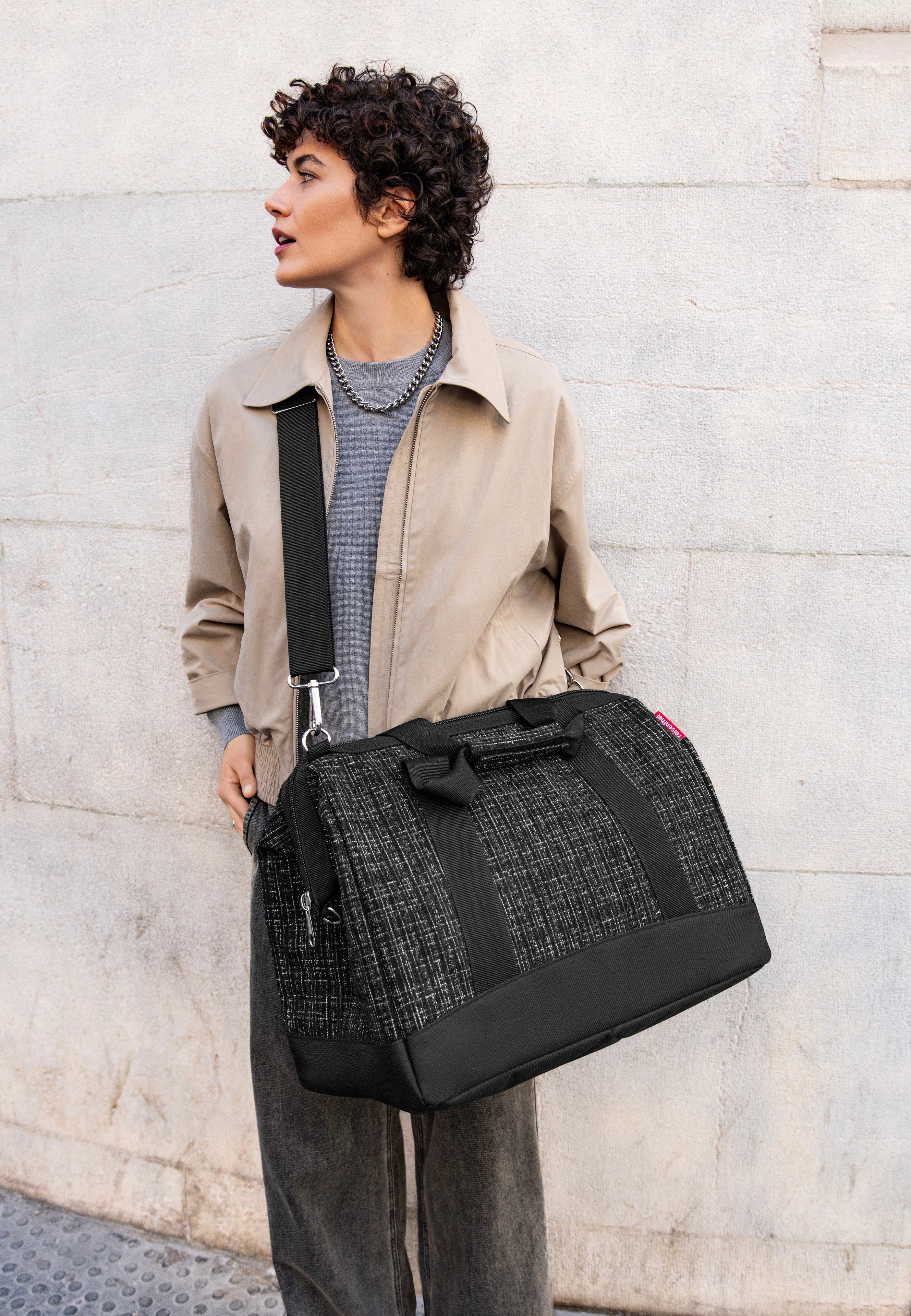 reisenthel Allrounder L Bouclé Black Weekender