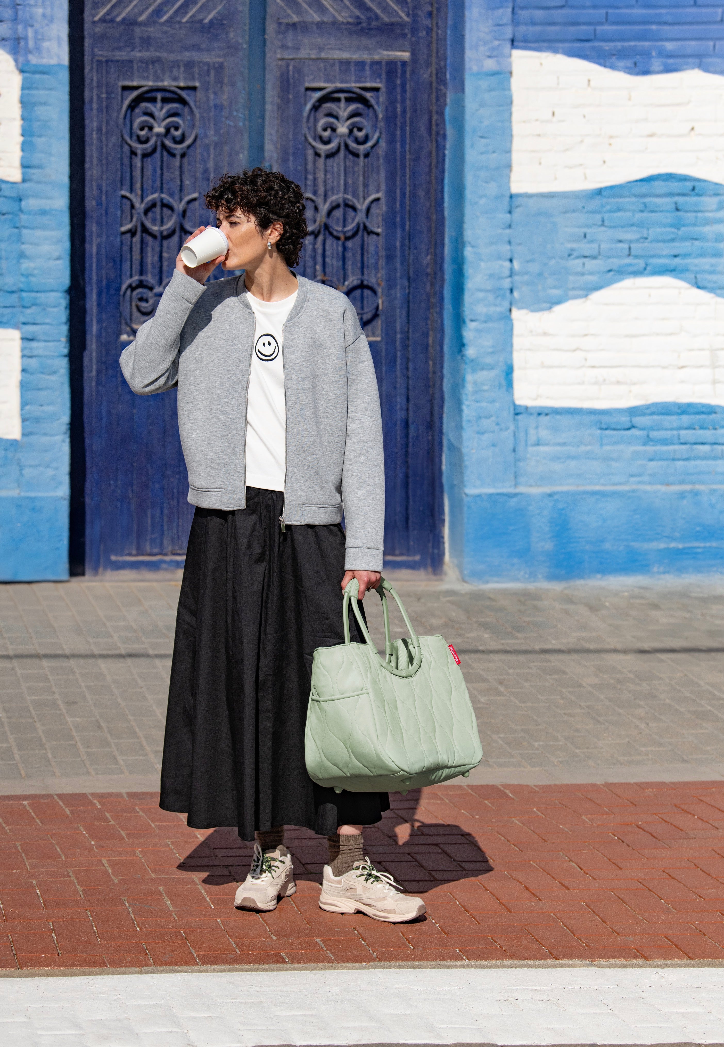 reisenthel Loopshopper L Puffer Iced Matcha Shopping Basket