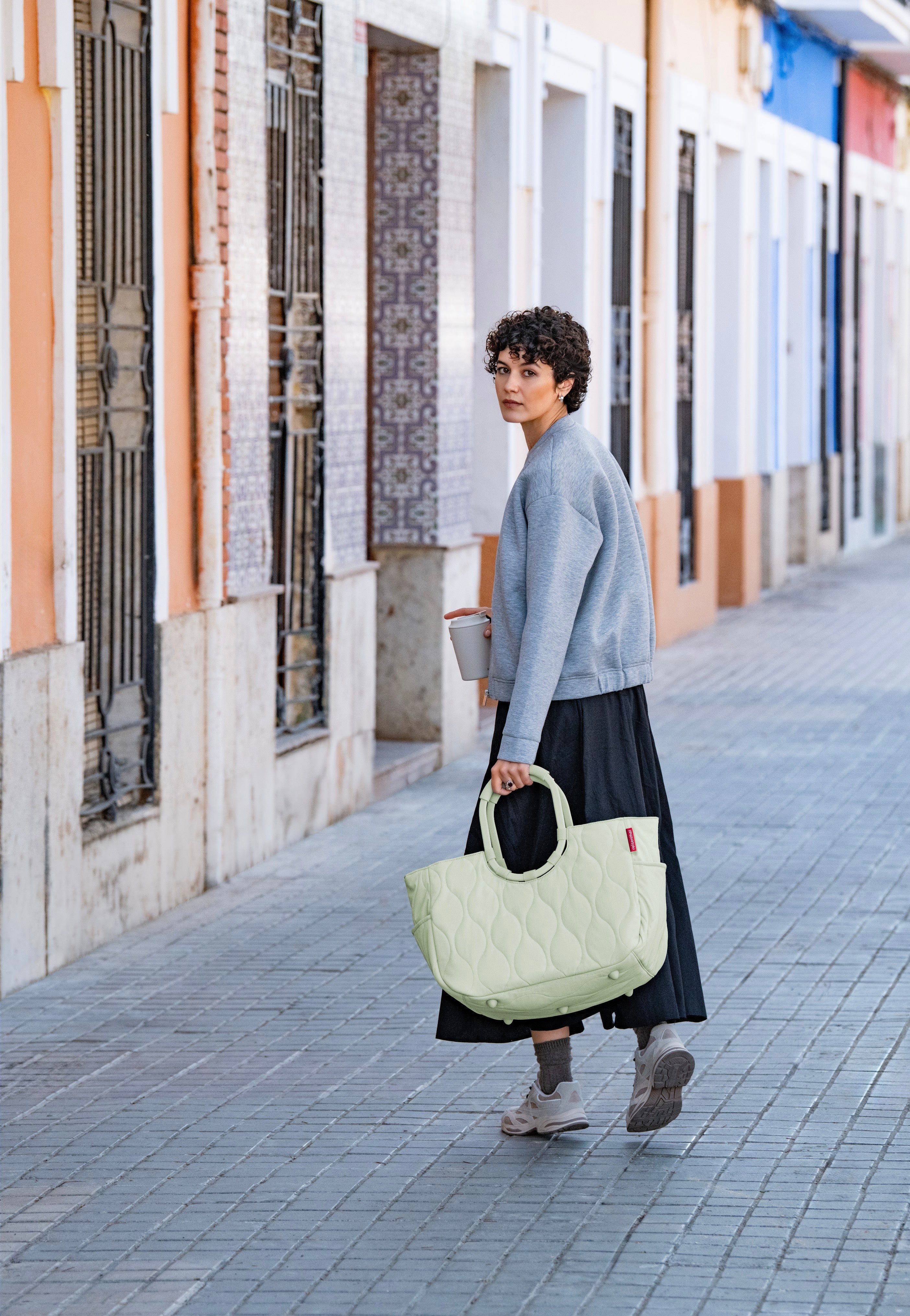 reisenthel Loopshopper L Puffer Iced Matcha Shopping Basket
