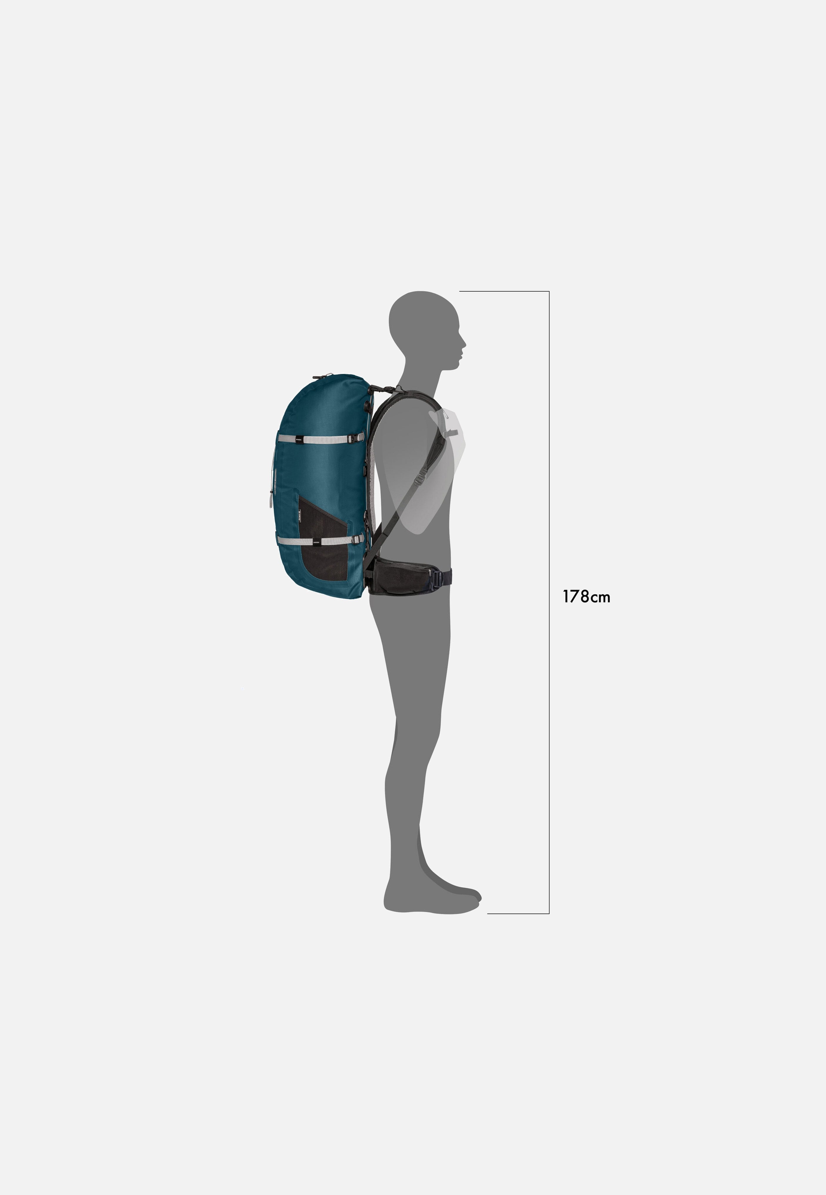 ORTLIEB Atrack 45L Petrol Reiserucksack
