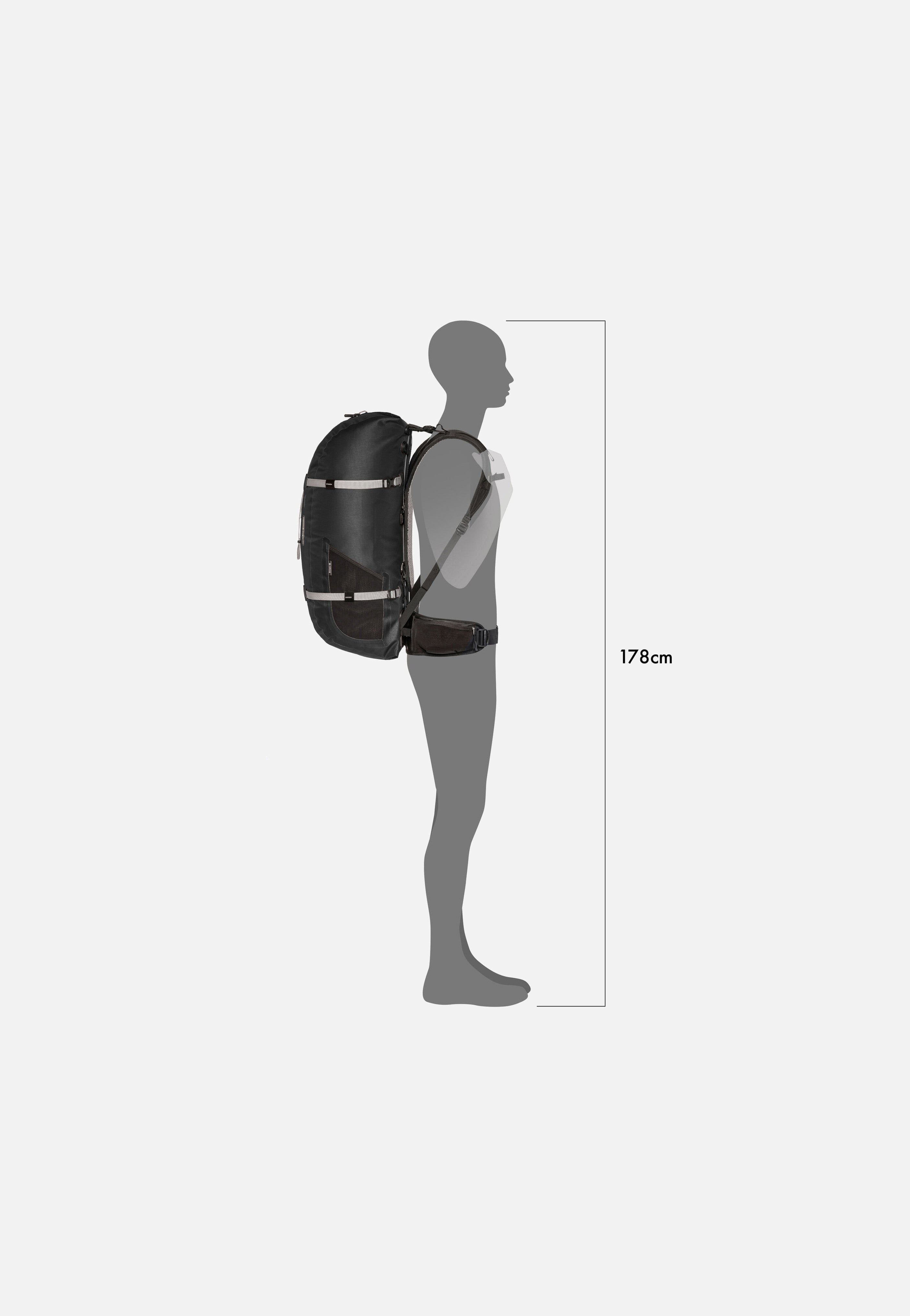 ORTLIEB Atrack 45L Schwarz Travel Rucksack