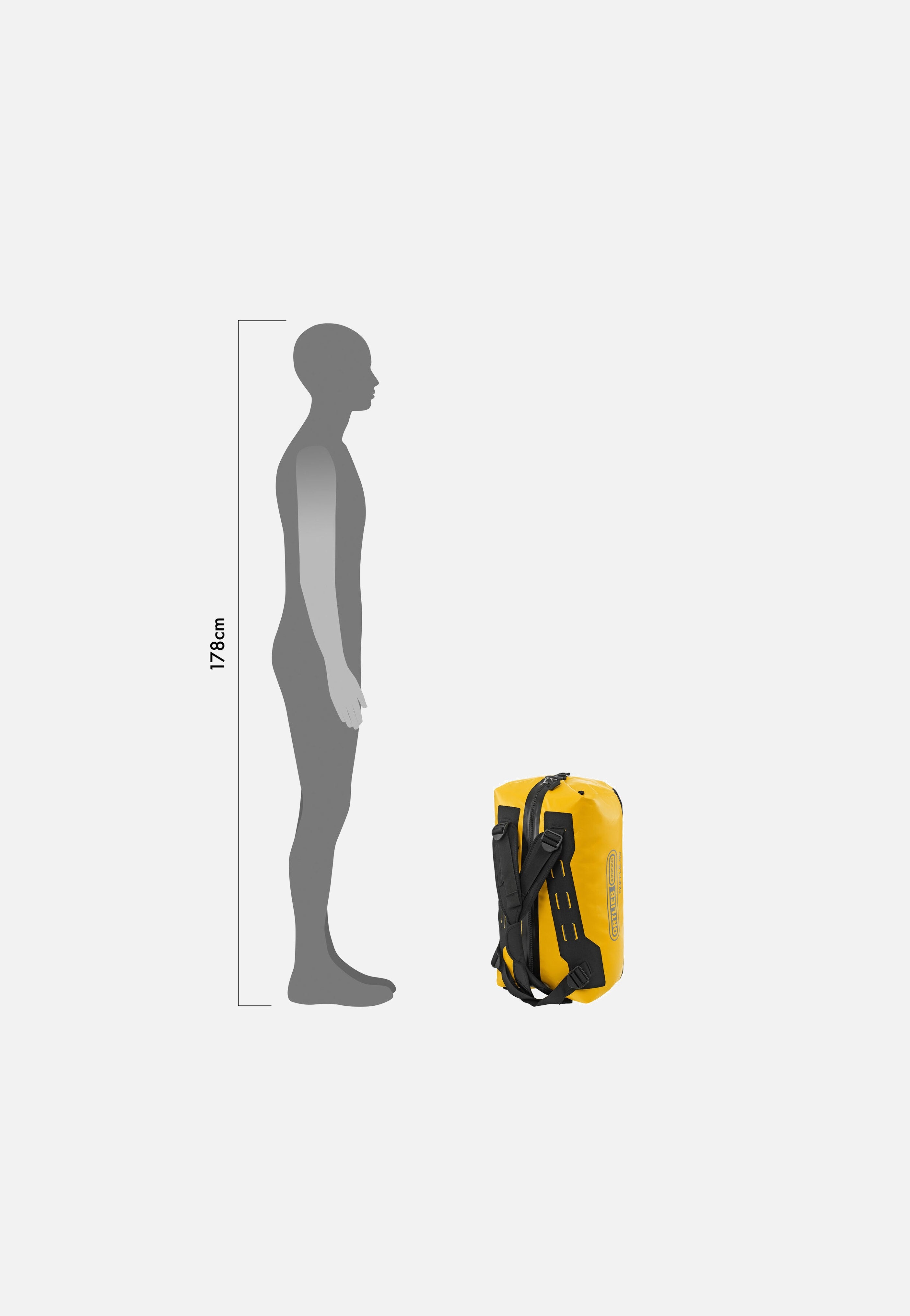 ORTLIEB Duffle 40L Sonne-Schwarz Duffle Bags