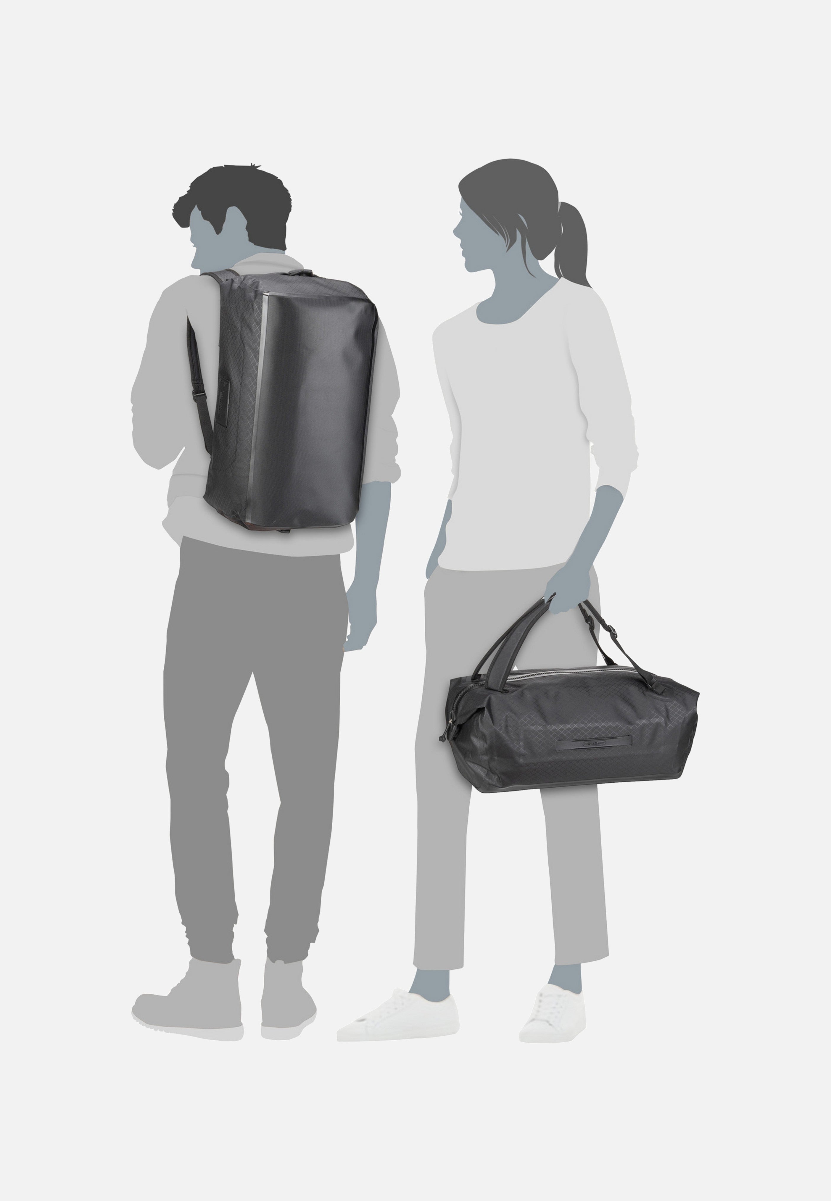 ORTLIEB Duffle Metrosphere 40L Black Embossed Dufflebag