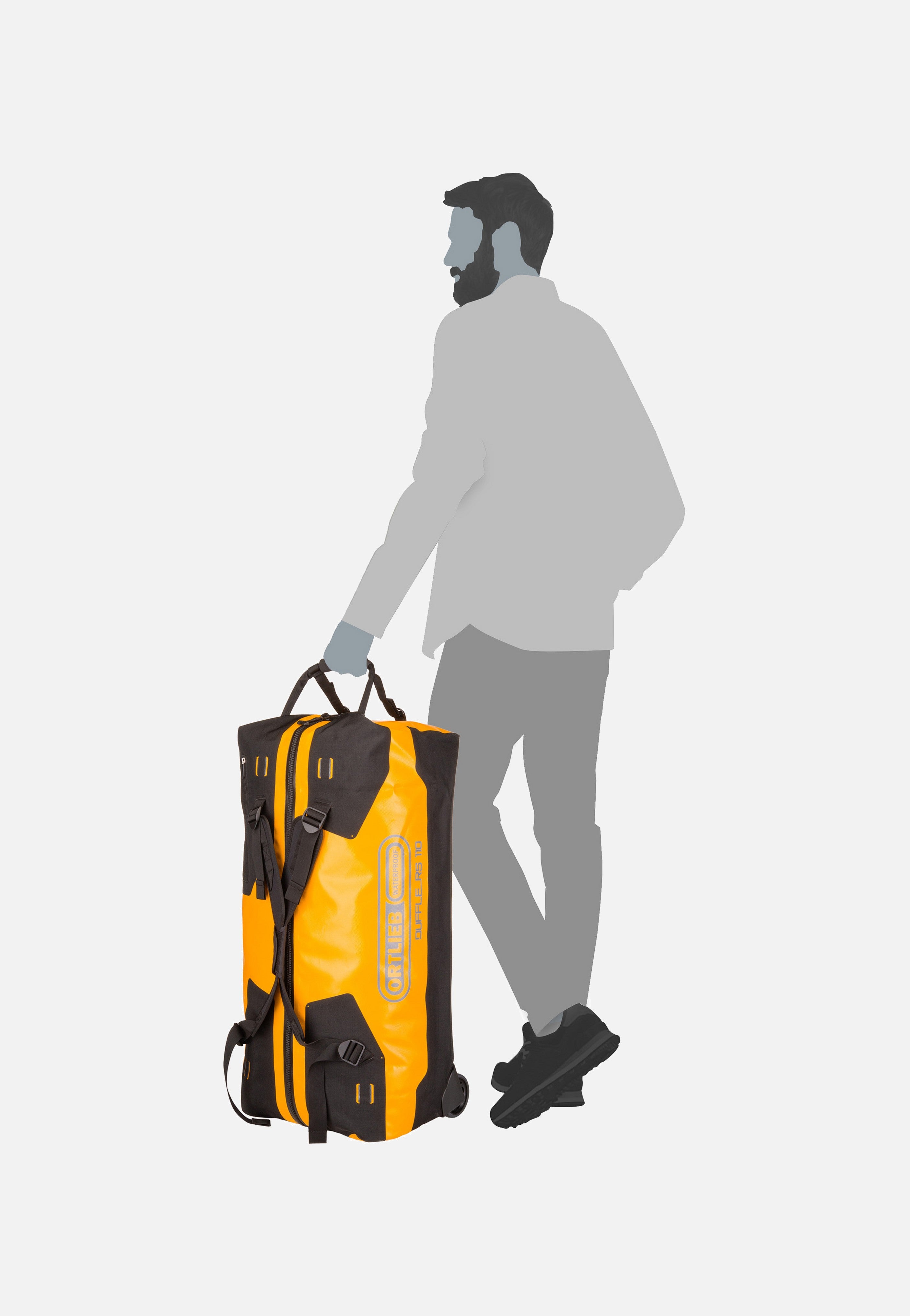 ORTLIEB Duffle RS 110L Sonnengelb Schwarz Reisetasche