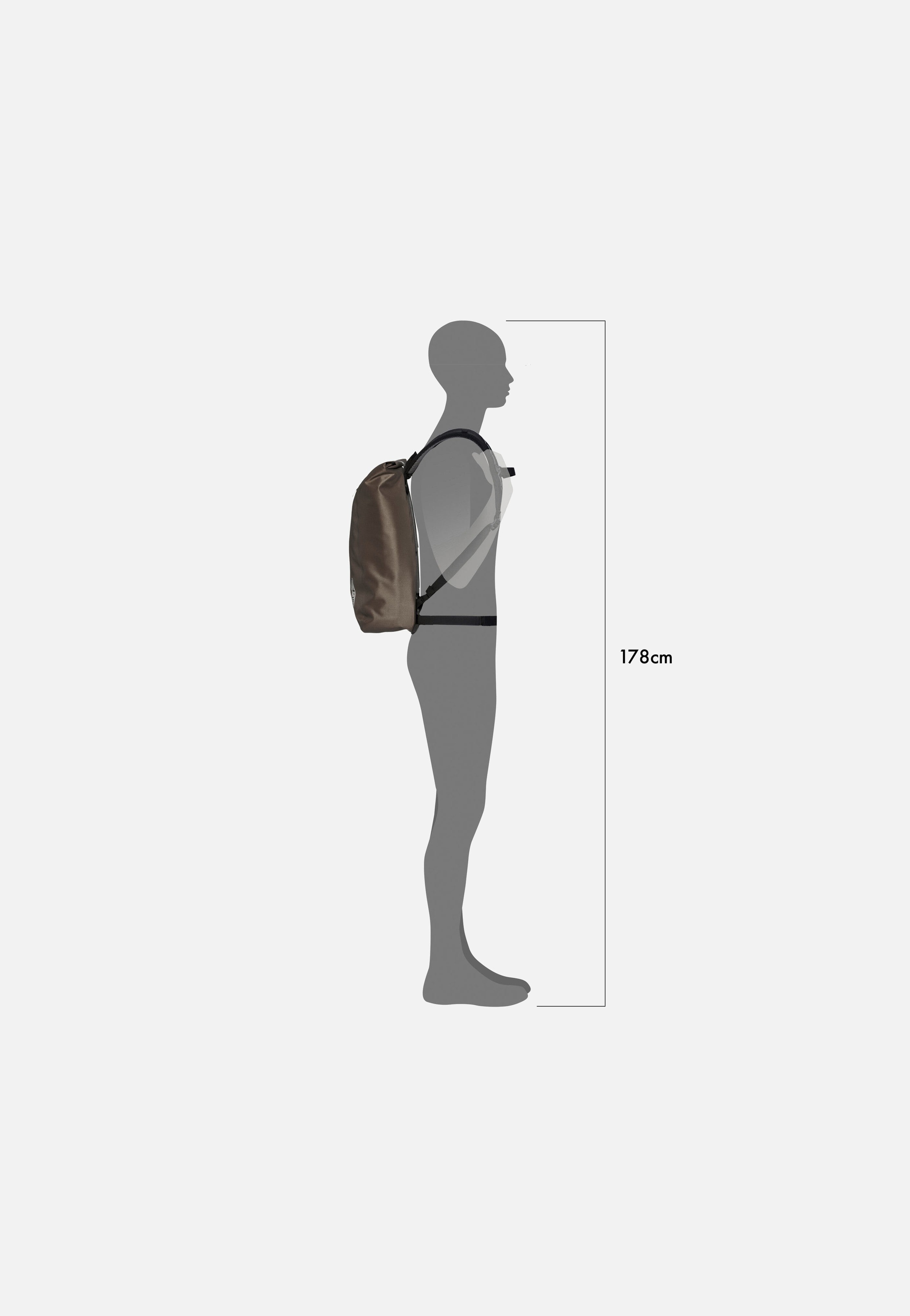 ORTLIEB Velocity PS 17L Dark Sand Rolltop Rucksack