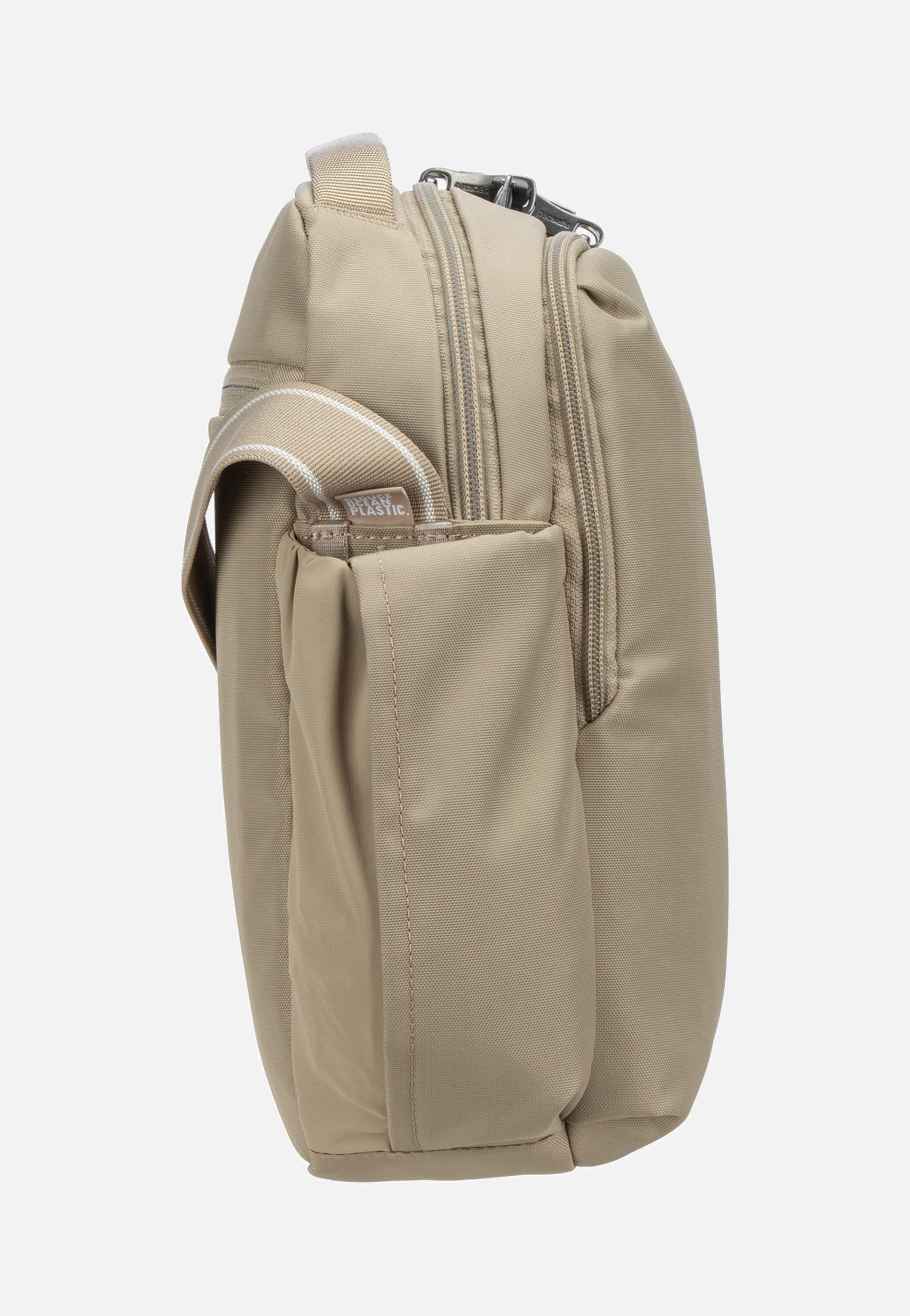 Pacsafe V Tour Beige Umhängetasche
