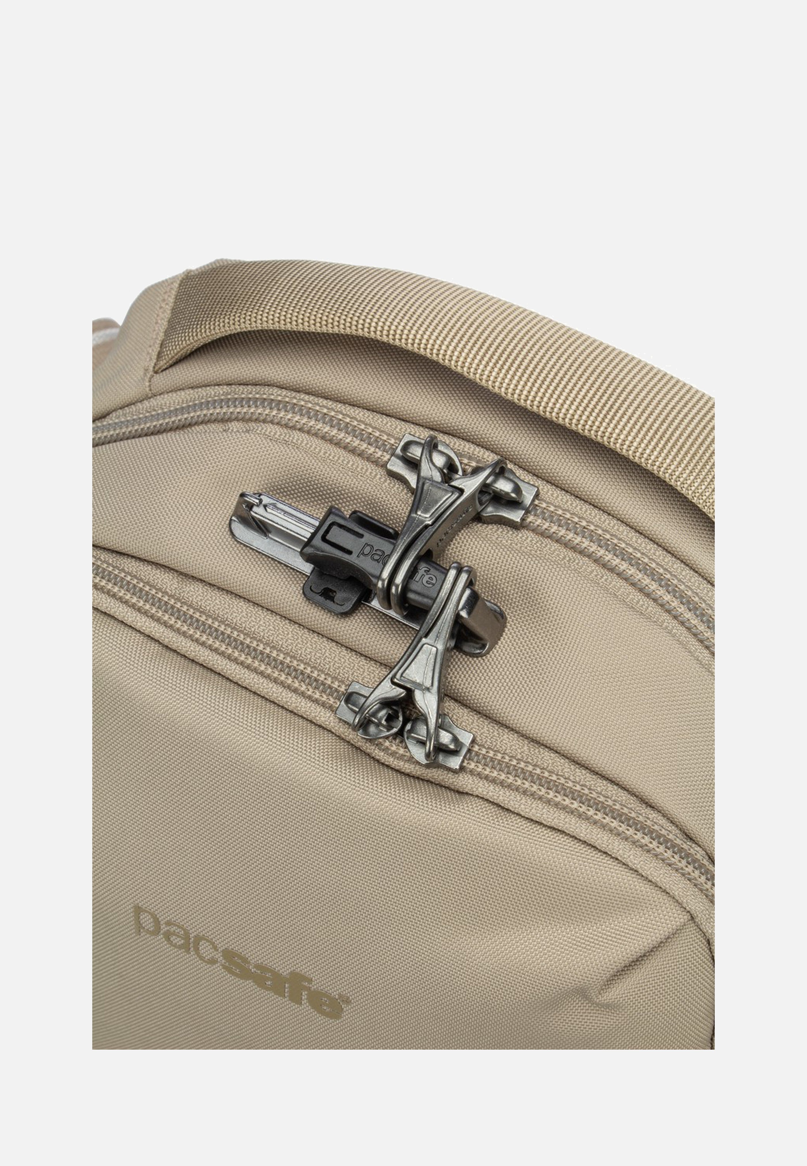 Pacsafe V Tour Beige Umhängetasche