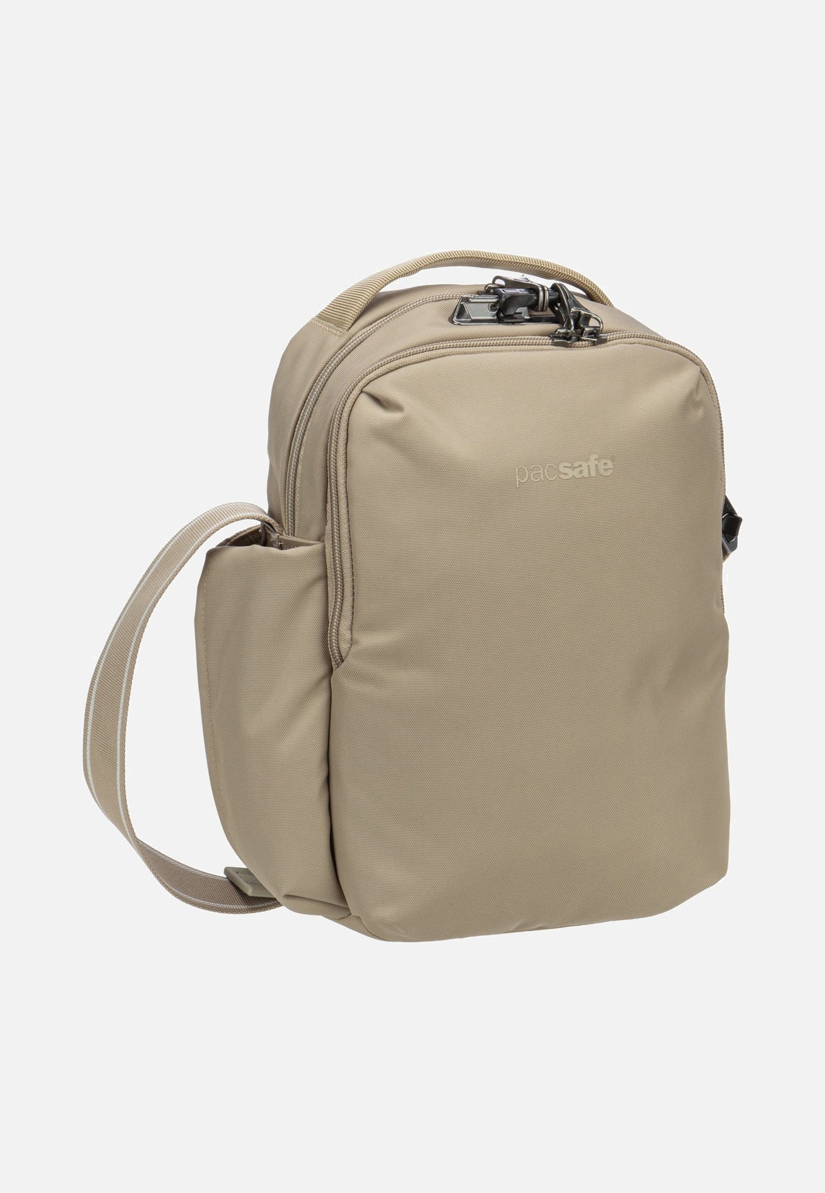 Pacsafe V Tour Beige Umhängetasche
