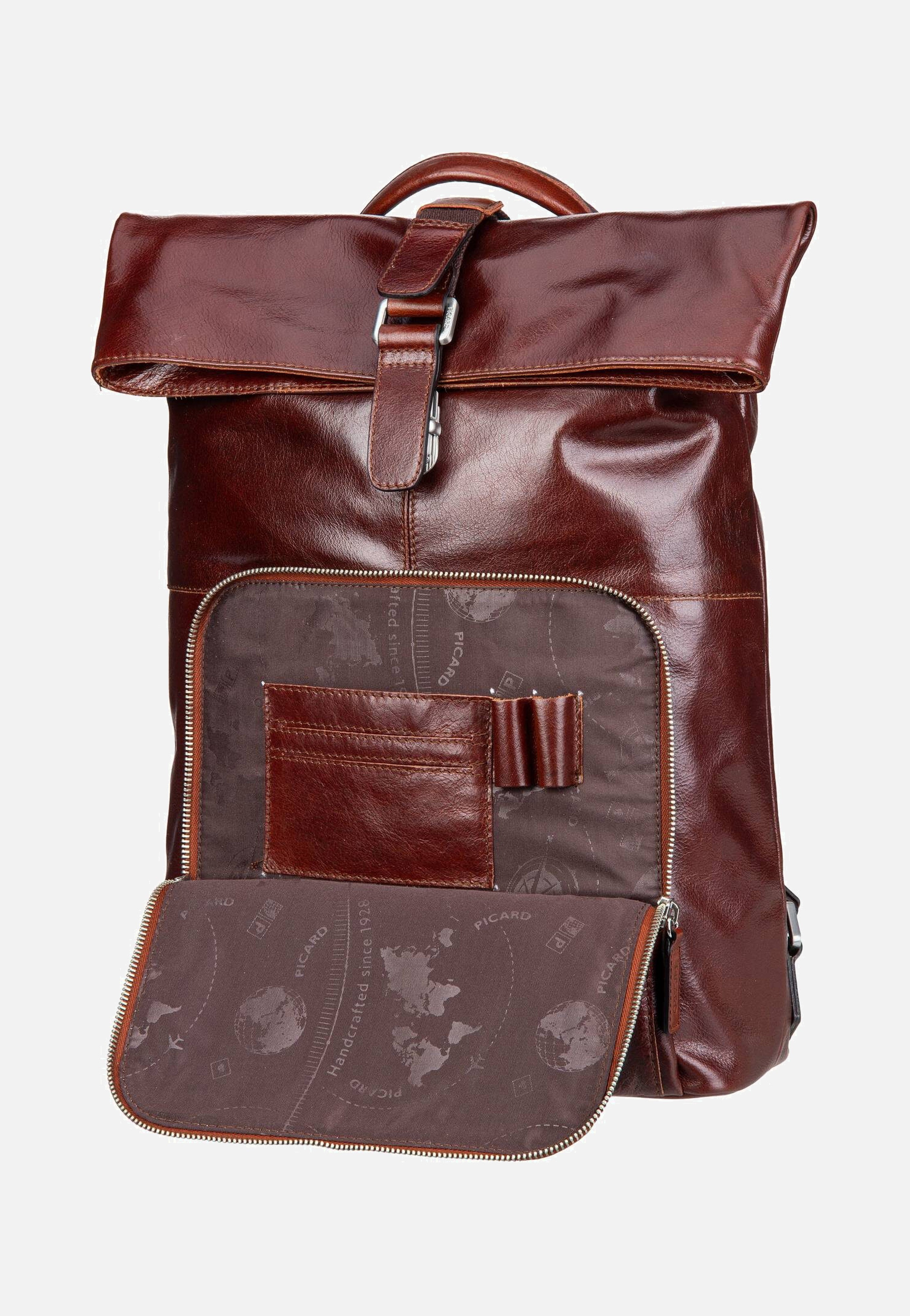 Picard Buddy 5667 Cognac Rolltop Rucksack
