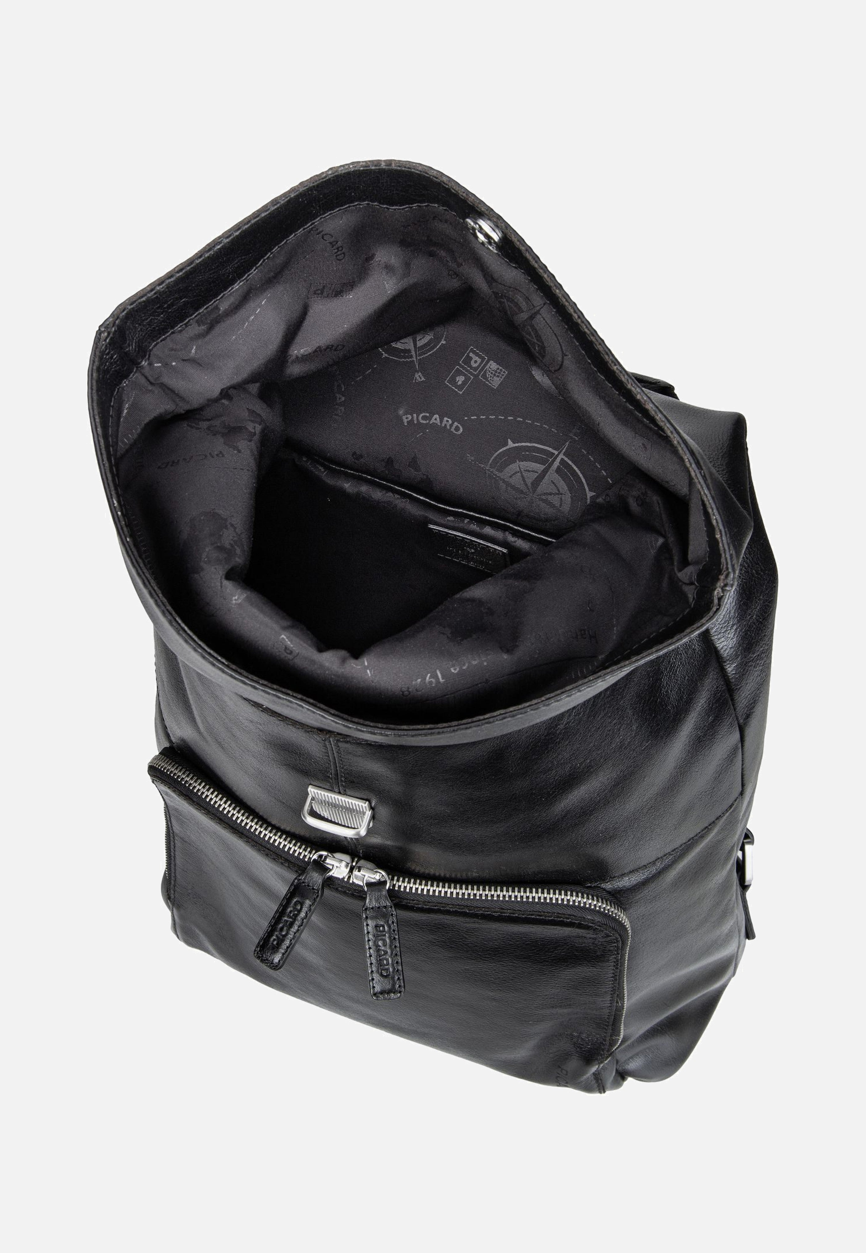 Picard Buddy 5667 Schwarz Rolltop Rucksack