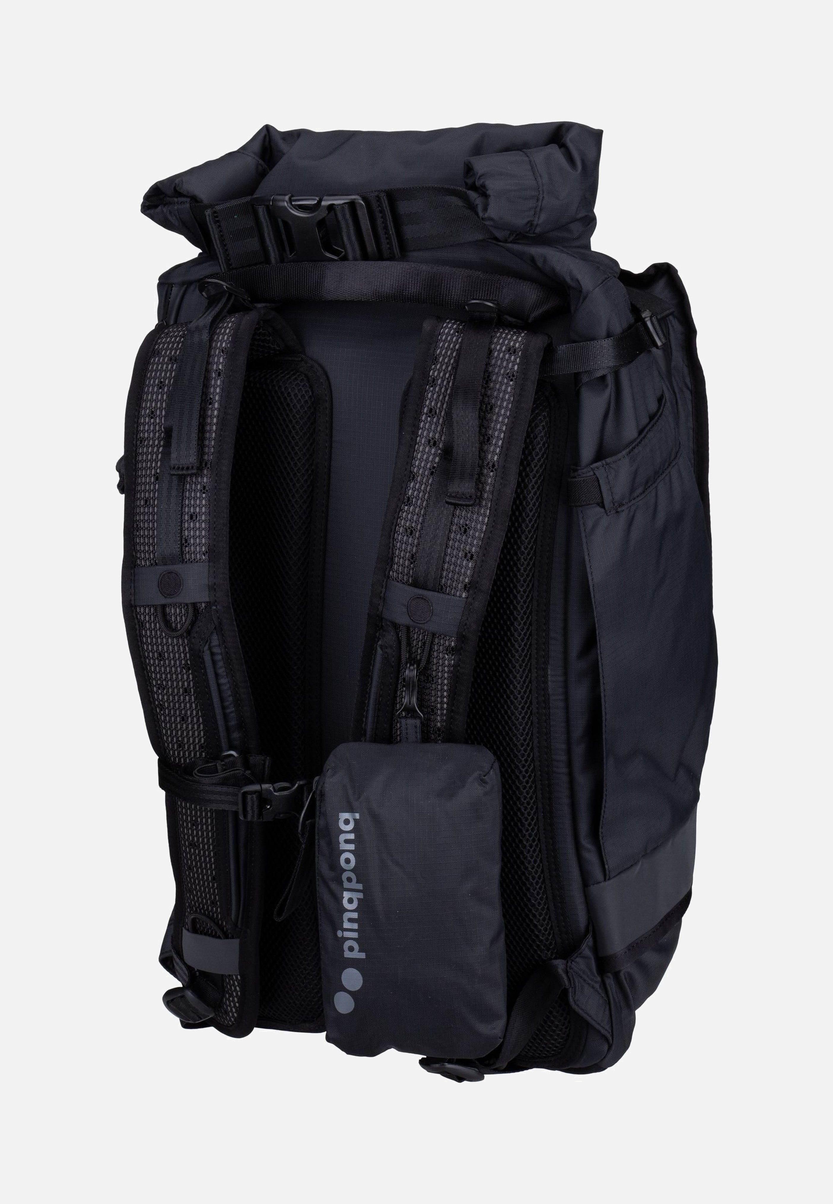 pinqponq Komut Medium Pure Black Rucksack