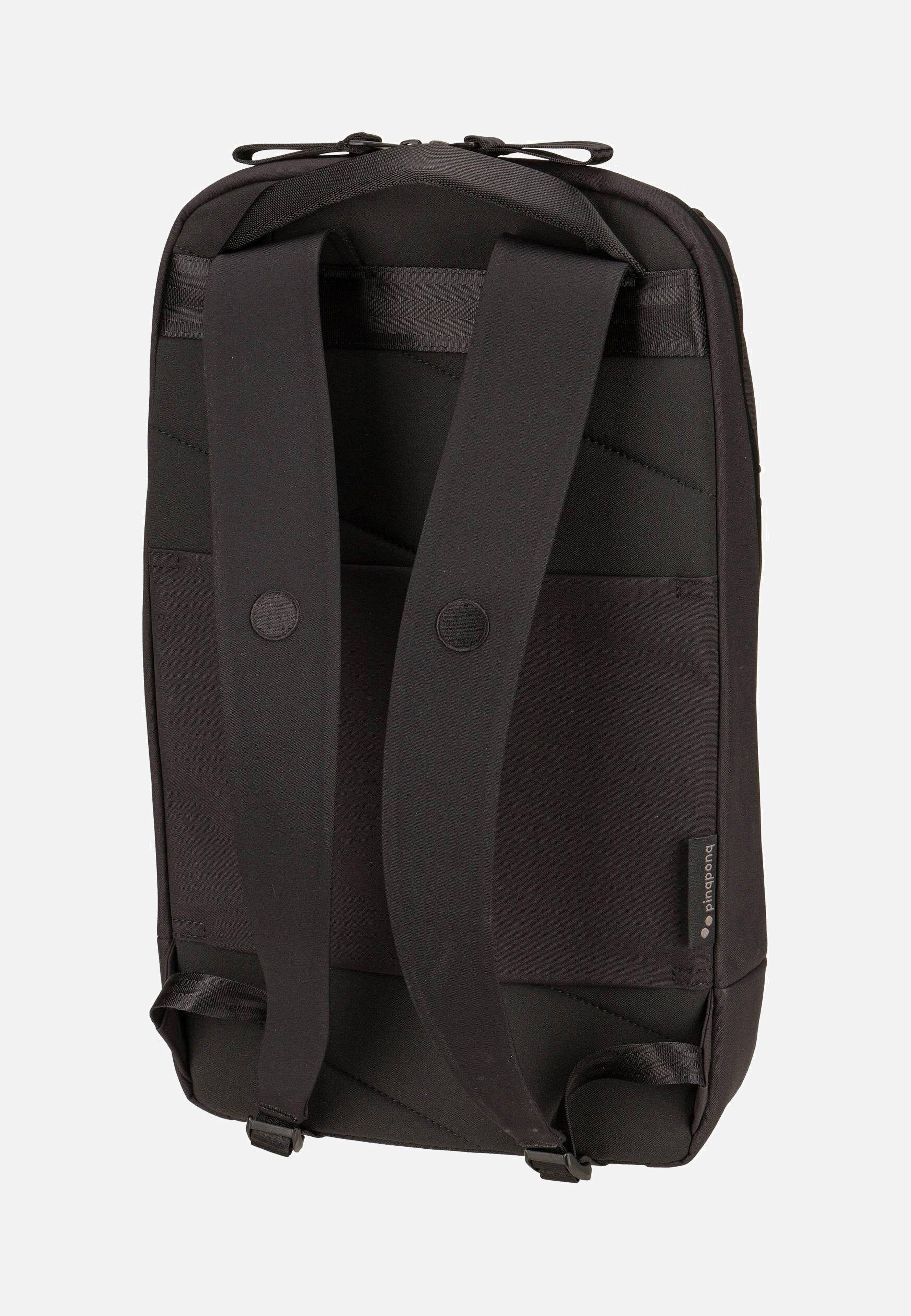 pinqponq Kontor Solid Black Rucksack