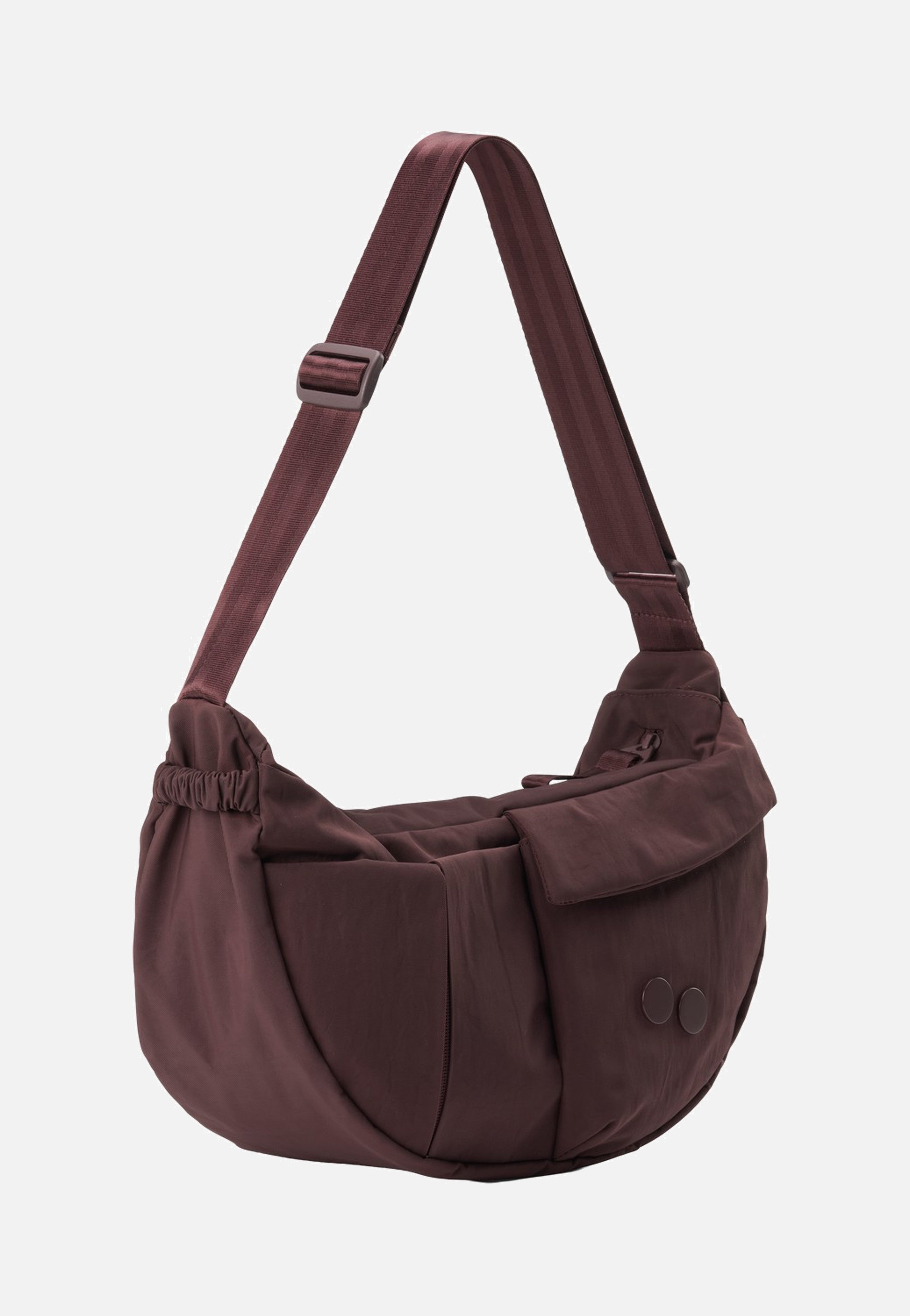 pinqponq Krumm Medium Crinkle Mahagoni Crossbody Bag