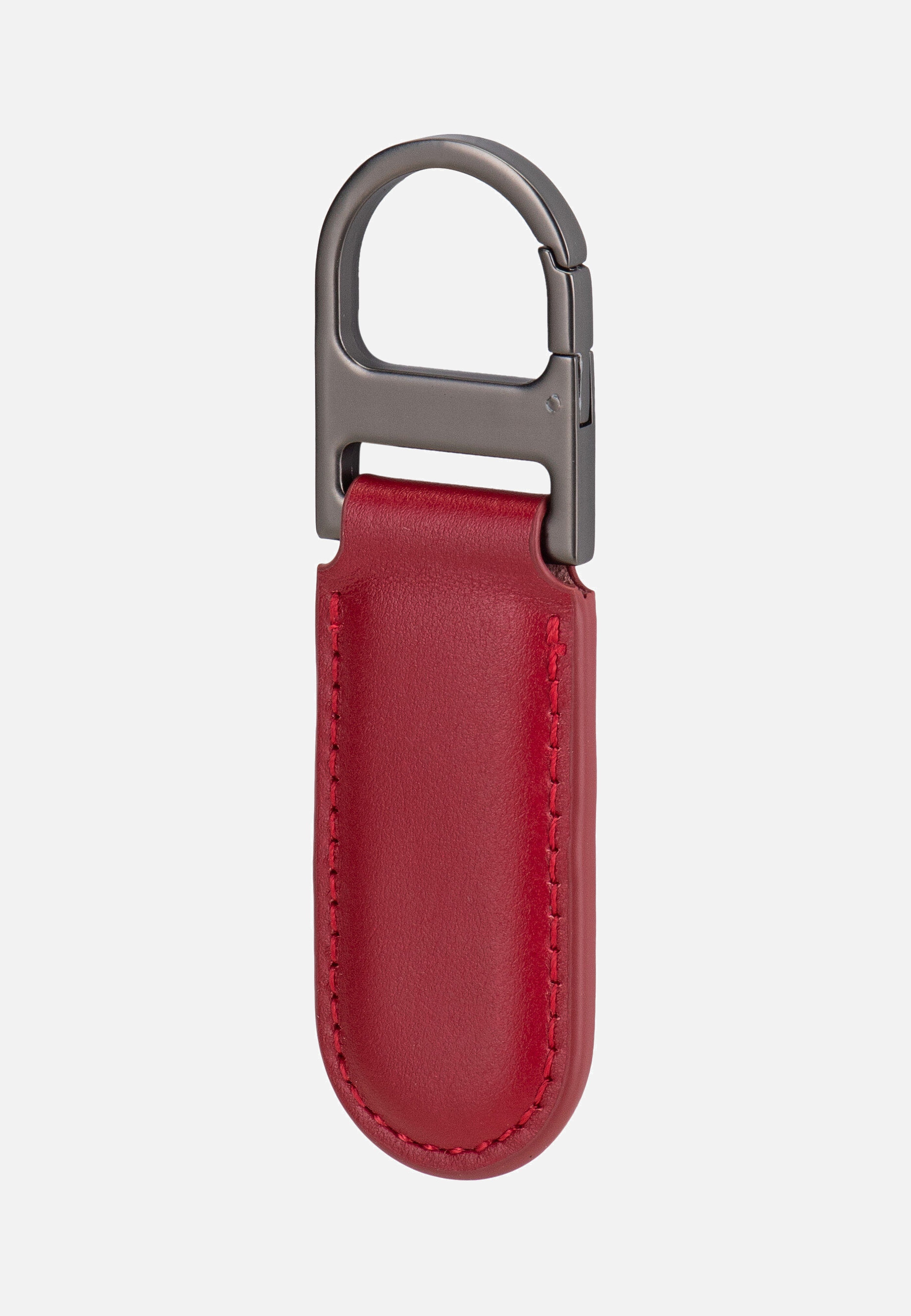 Porsche Design Keyring Oval 28809 Carmine Red Keychain