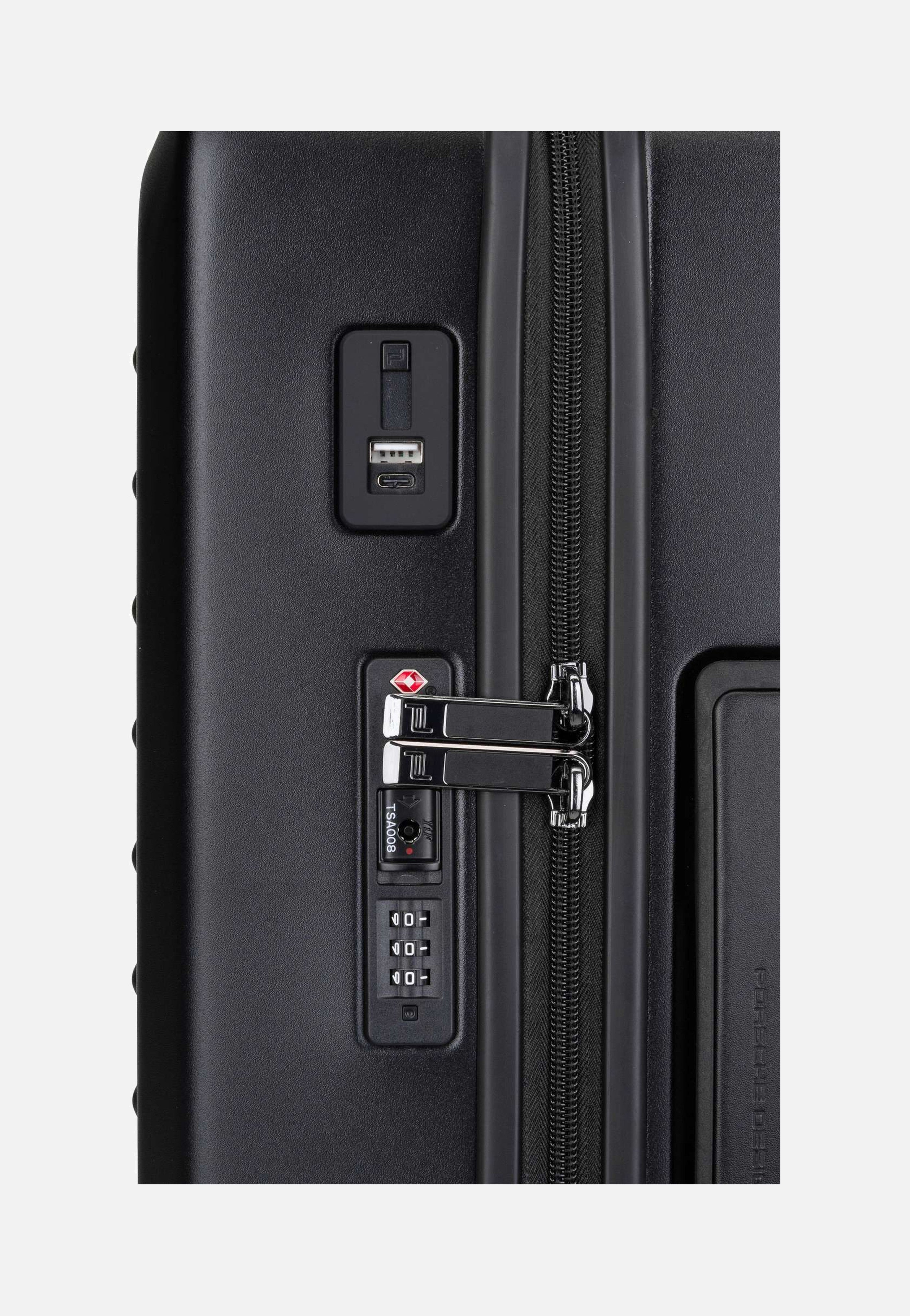 Porsche Design Roadster 4W Trolley S Black Matt Koffer