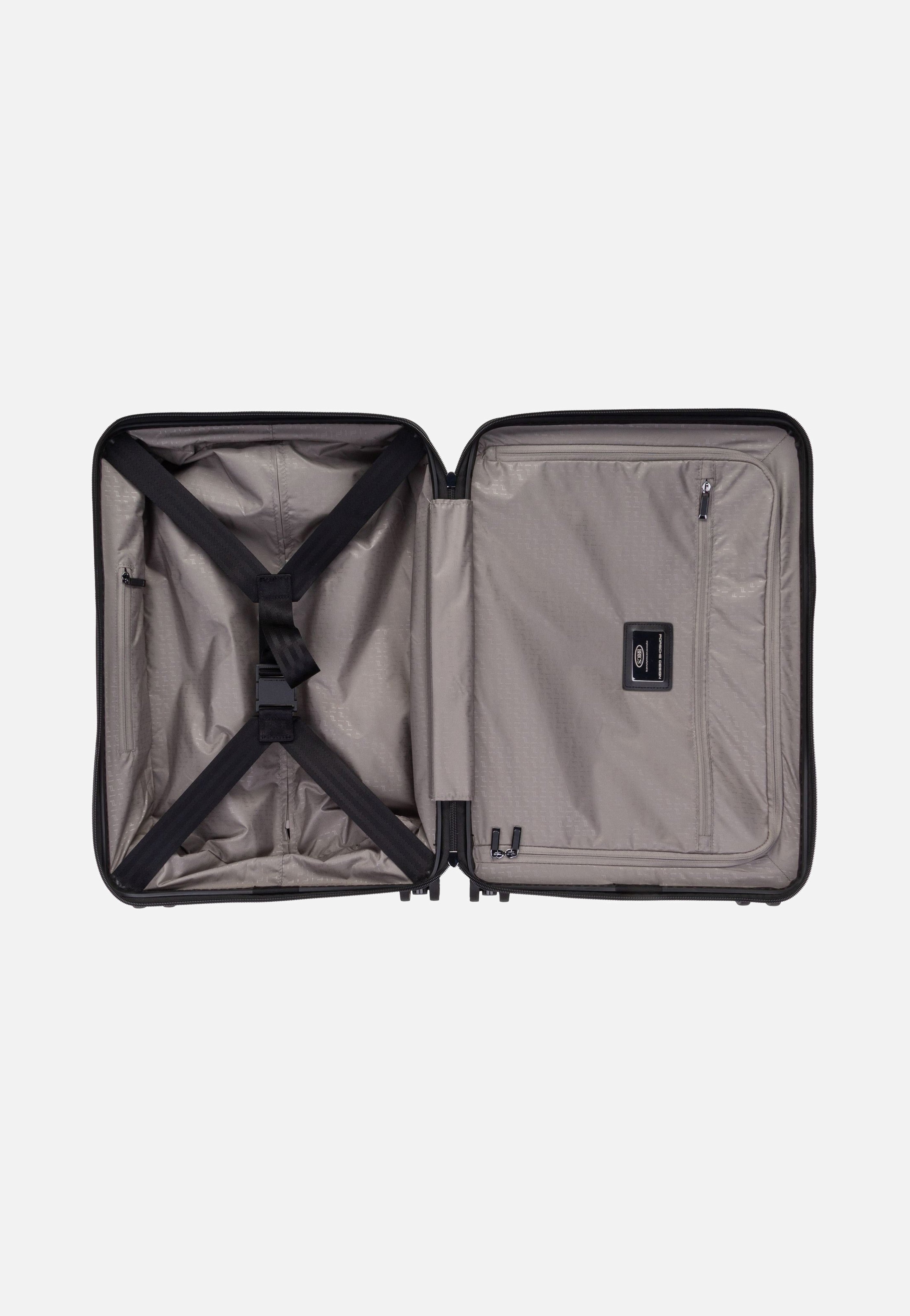 Porsche Design Roadster 4W Trolley S Shiny Black Koffer