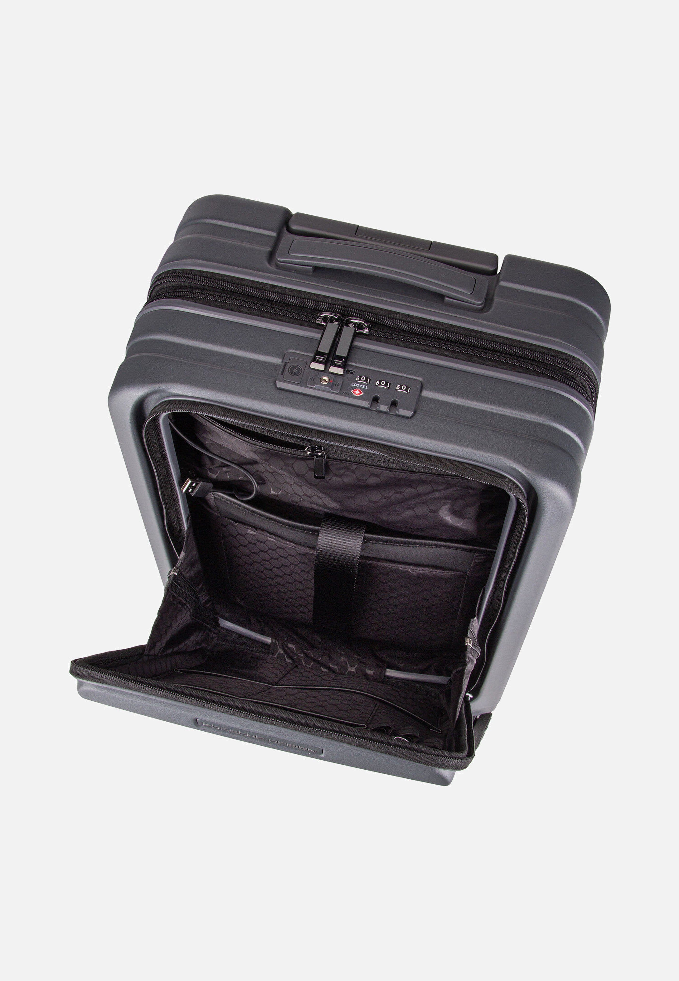 Porsche Design Roadster HC Trolley S Bus. Grey Matt Koffer