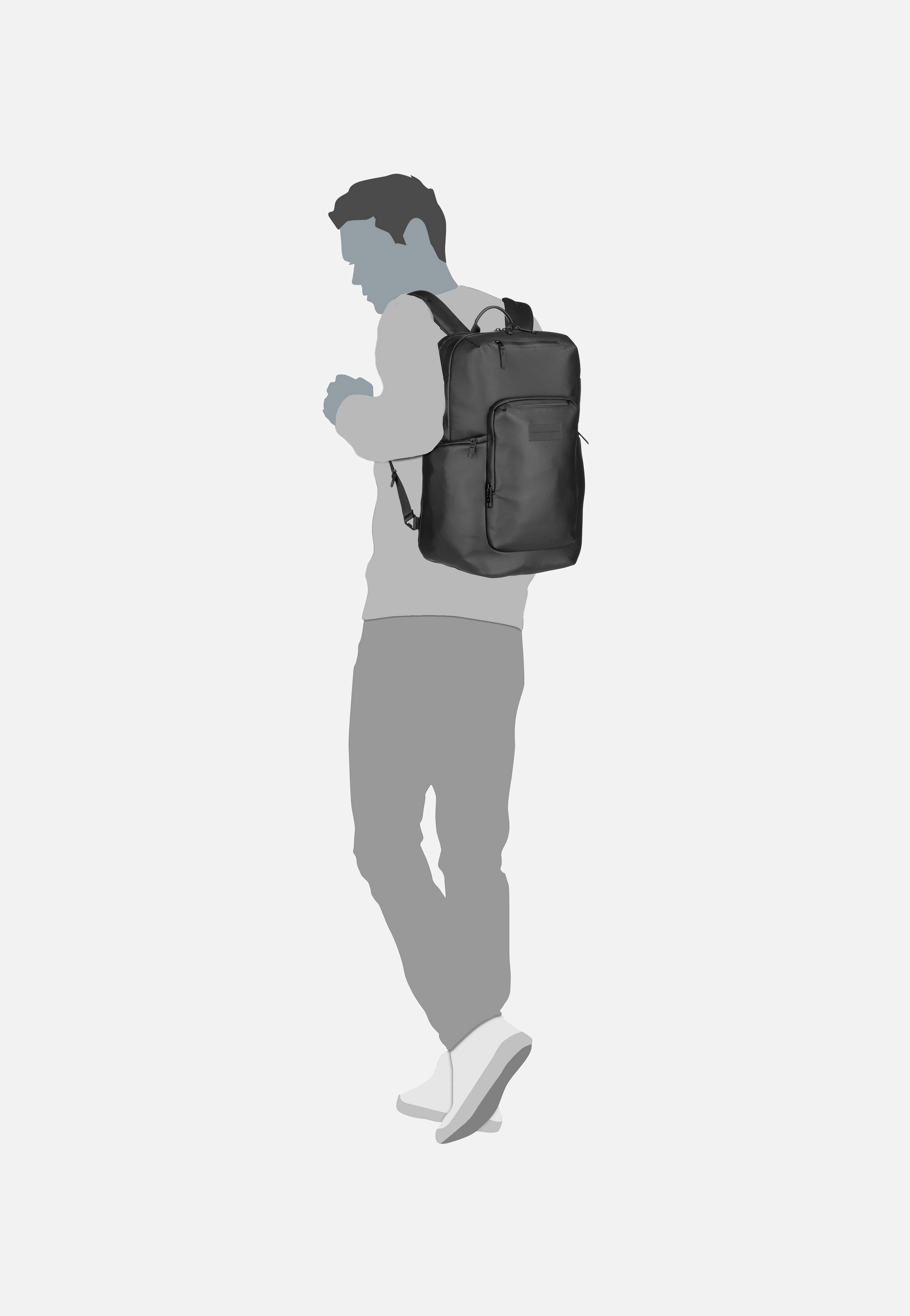 Porsche Design Urban Eco Leather M2 Black Rucksack