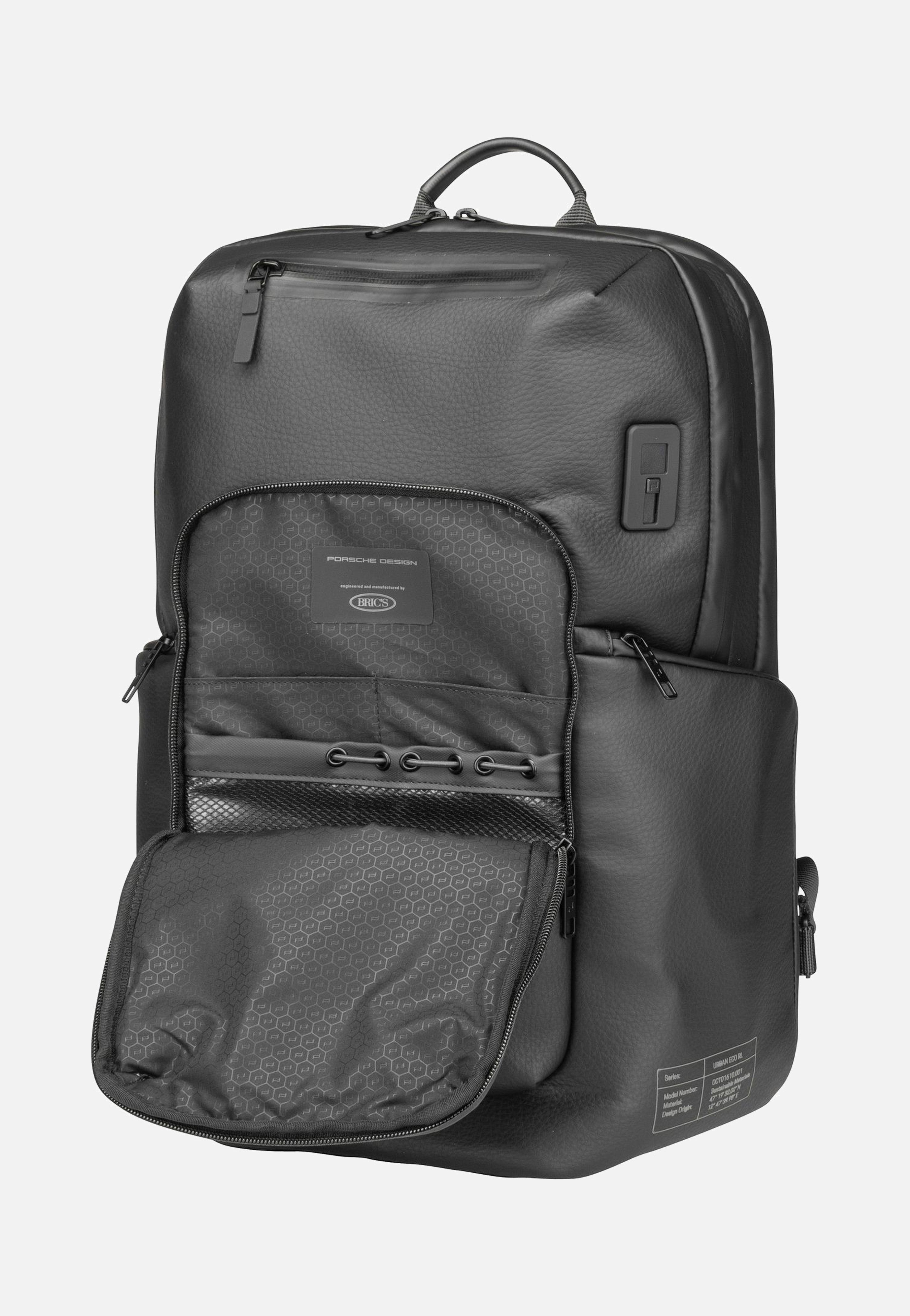 Porsche Design Urban Eco Leather M2 Black Rucksack