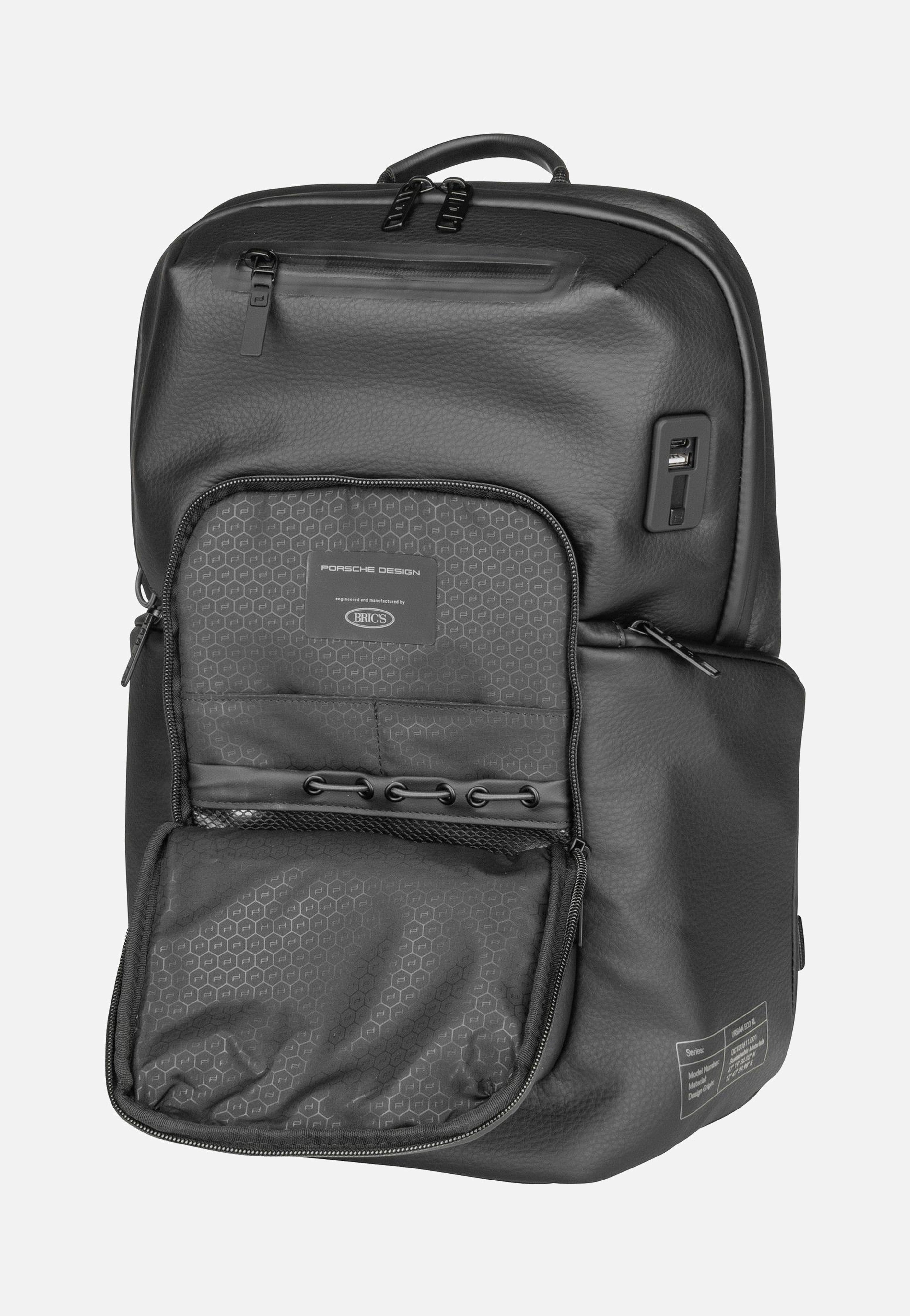 Porsche Design Urban Eco Leather S Black Rucksack