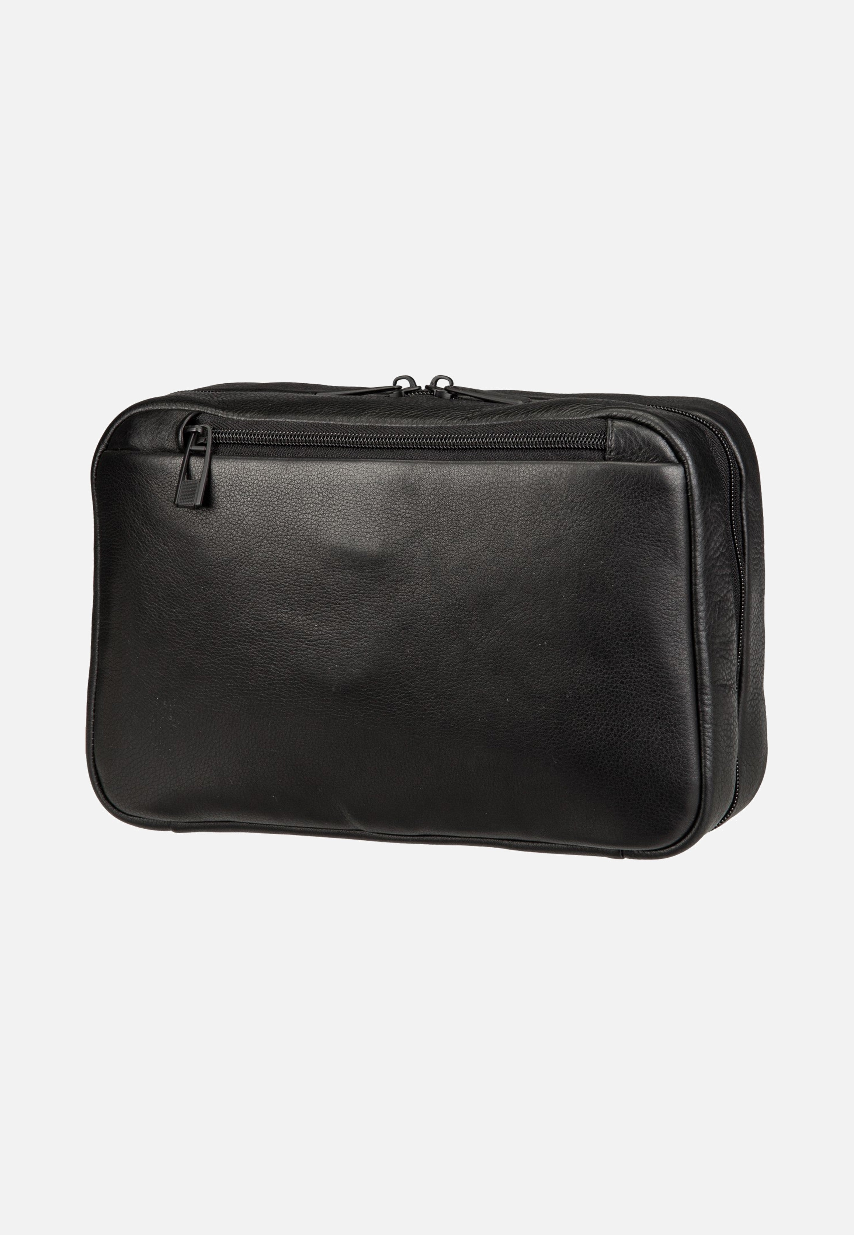 Porsche Design Roadster Leather Evo Washbag Black Kulturbeutel