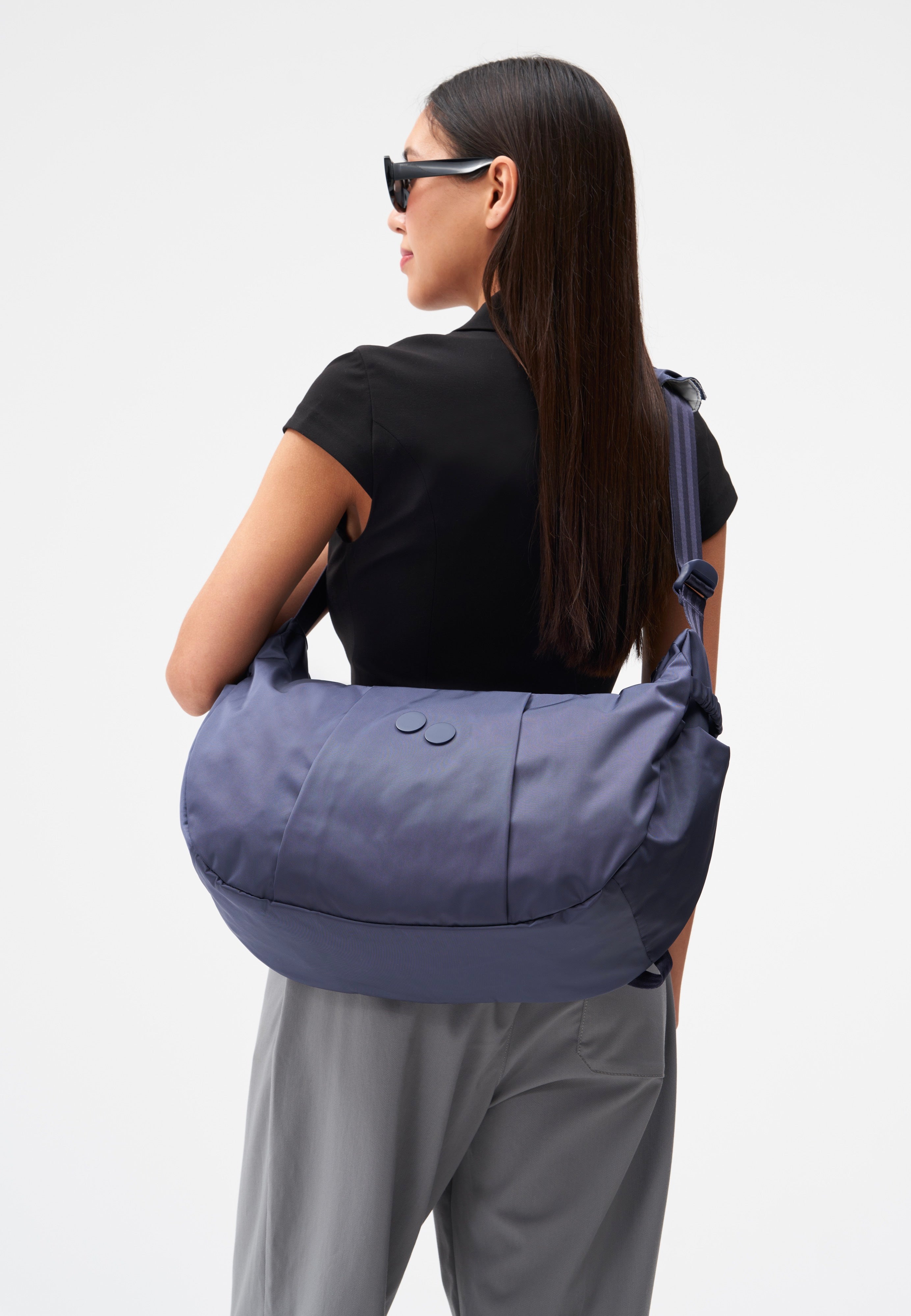 pinqponq Krumm Large Changeant Glazed Dusk Hobo Bag