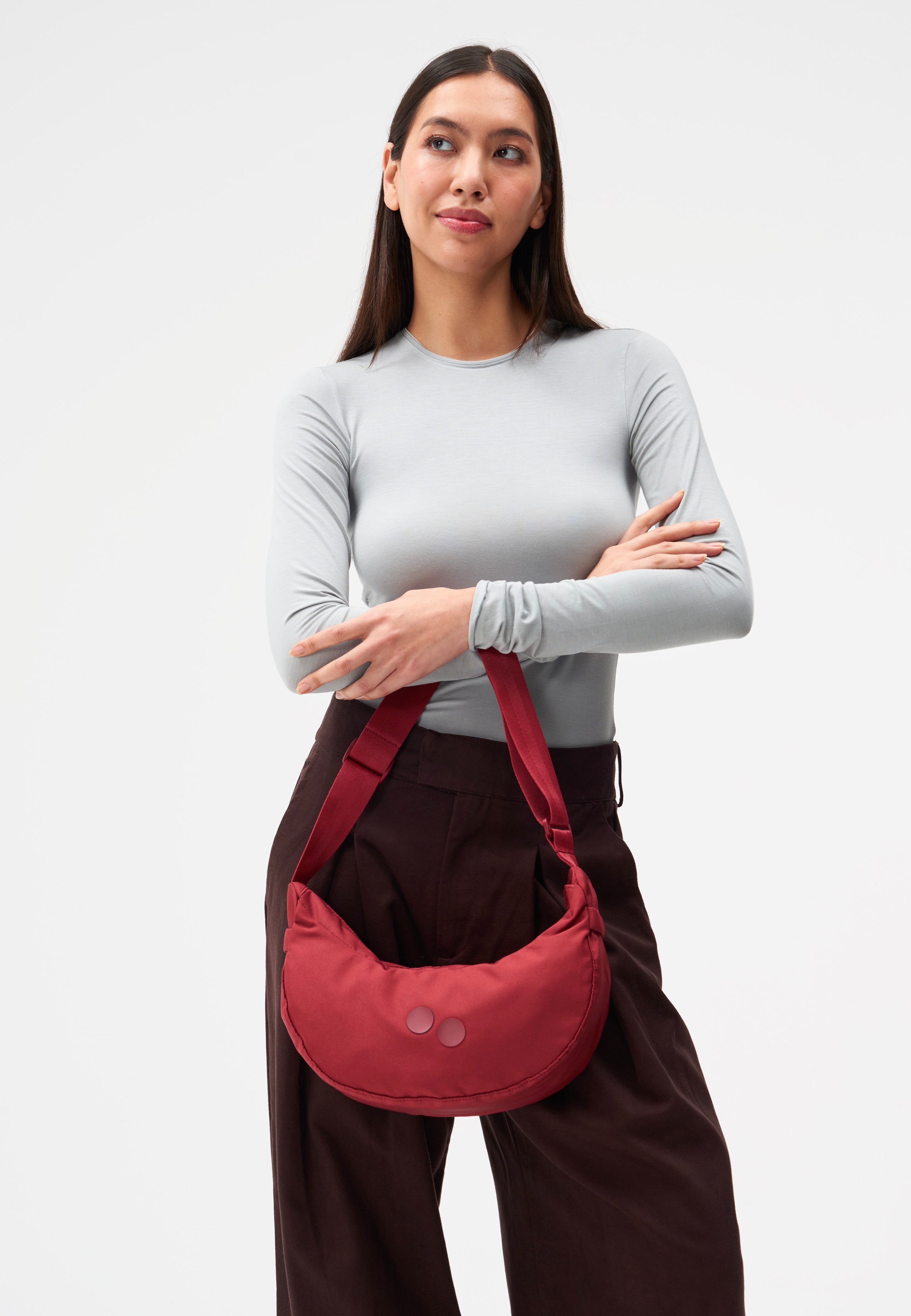 pinqponq Krumm Small Sienna Red Crossbody Bag