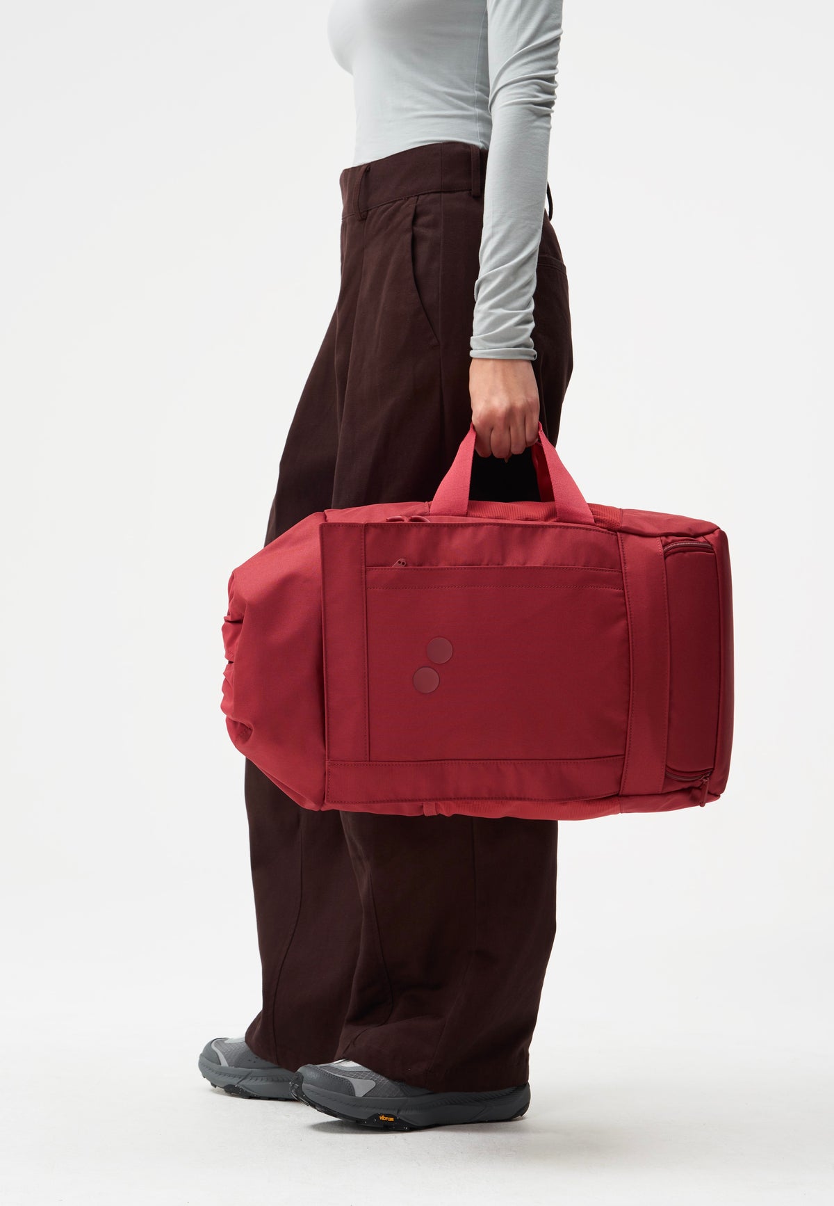 pinqponq Blok Medium Sienna Red Travel Backpack