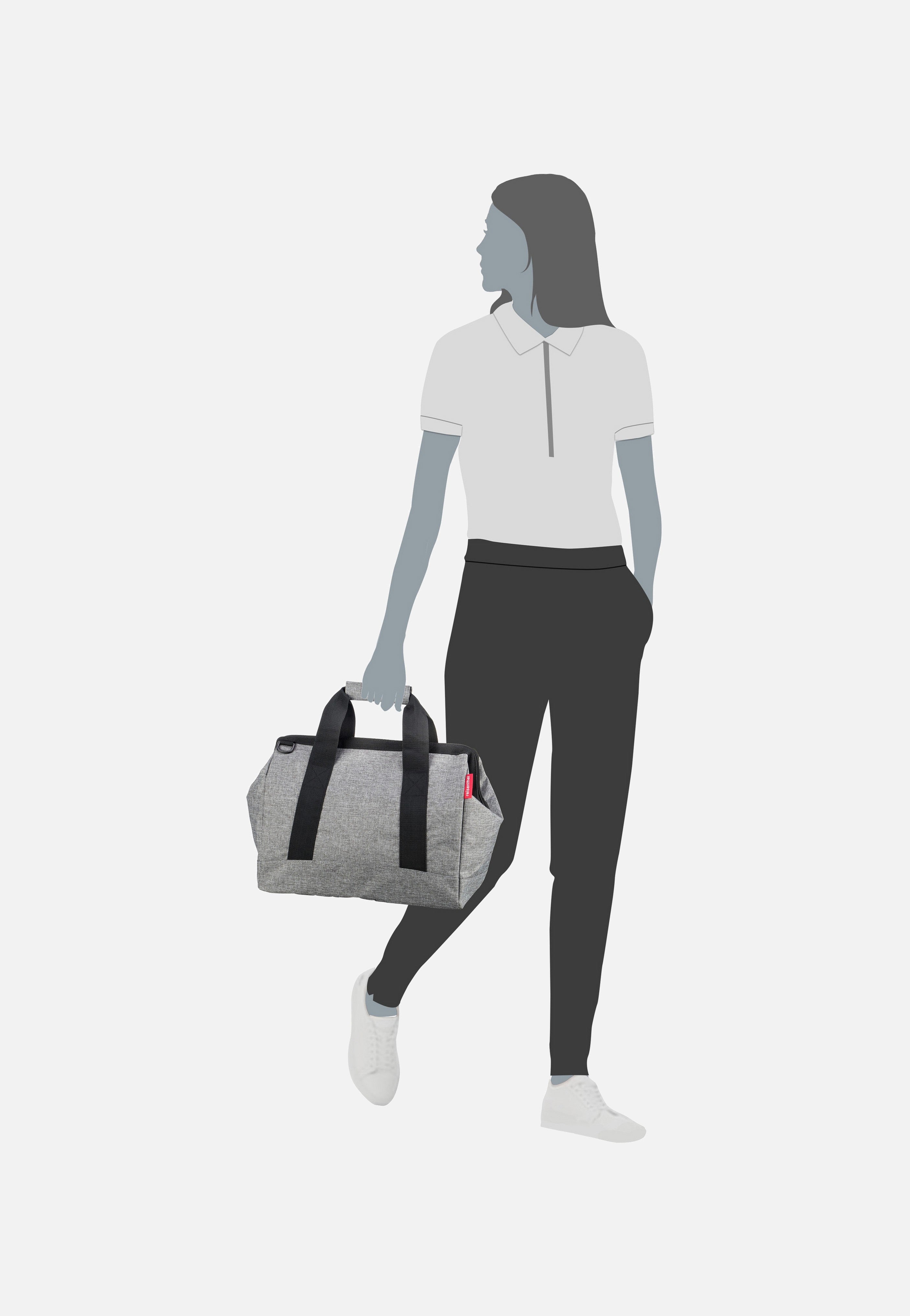 reisenthel Allrounder M Twist Silver Dufflebag